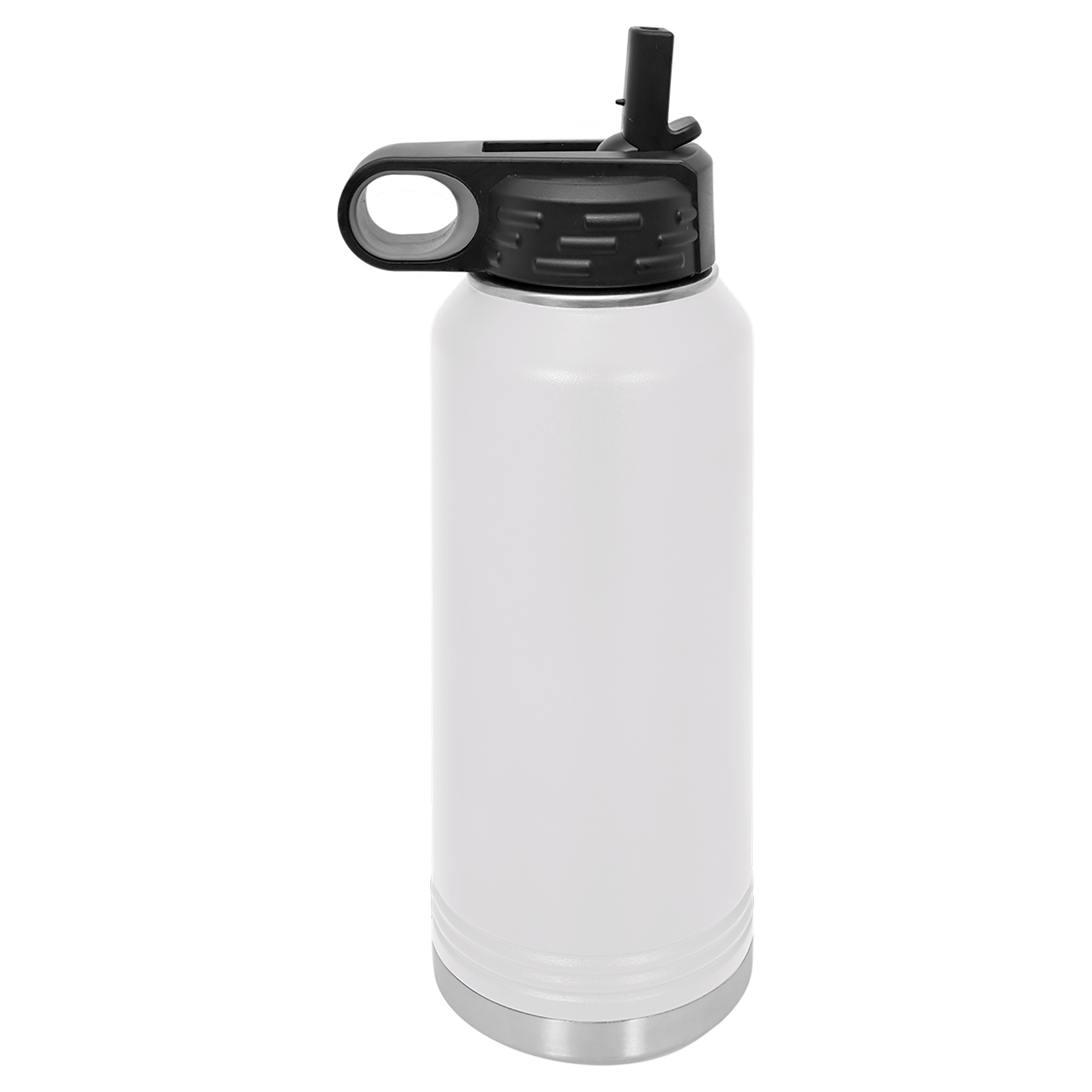 White 32 oz. Powder Coated Water Bottle