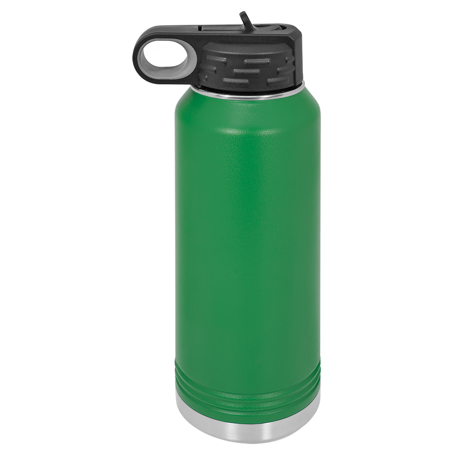 Green 32 oz. Powder Coated Water Bottle blank-preview
