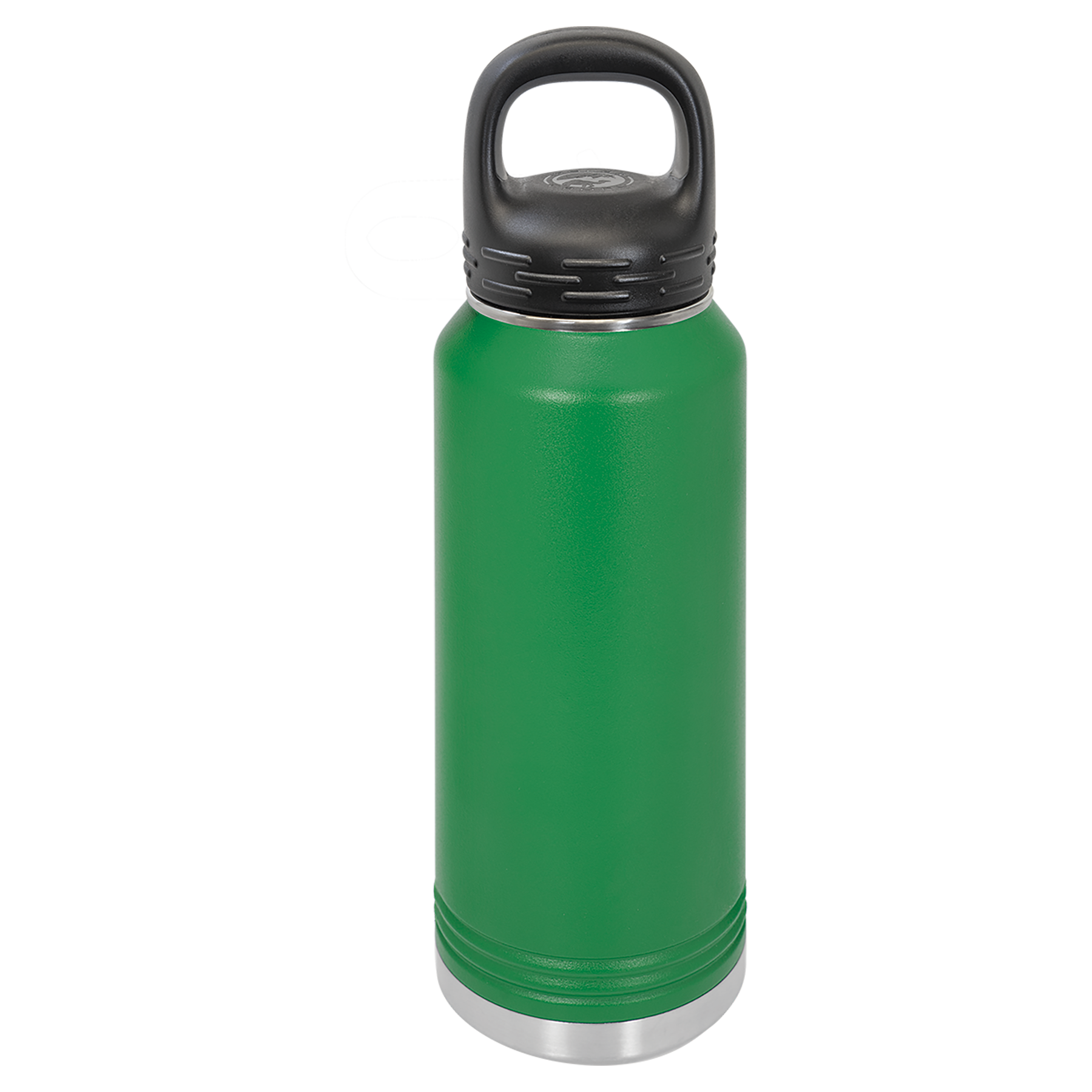 Green 32 oz. Powder Coated Water Bottle