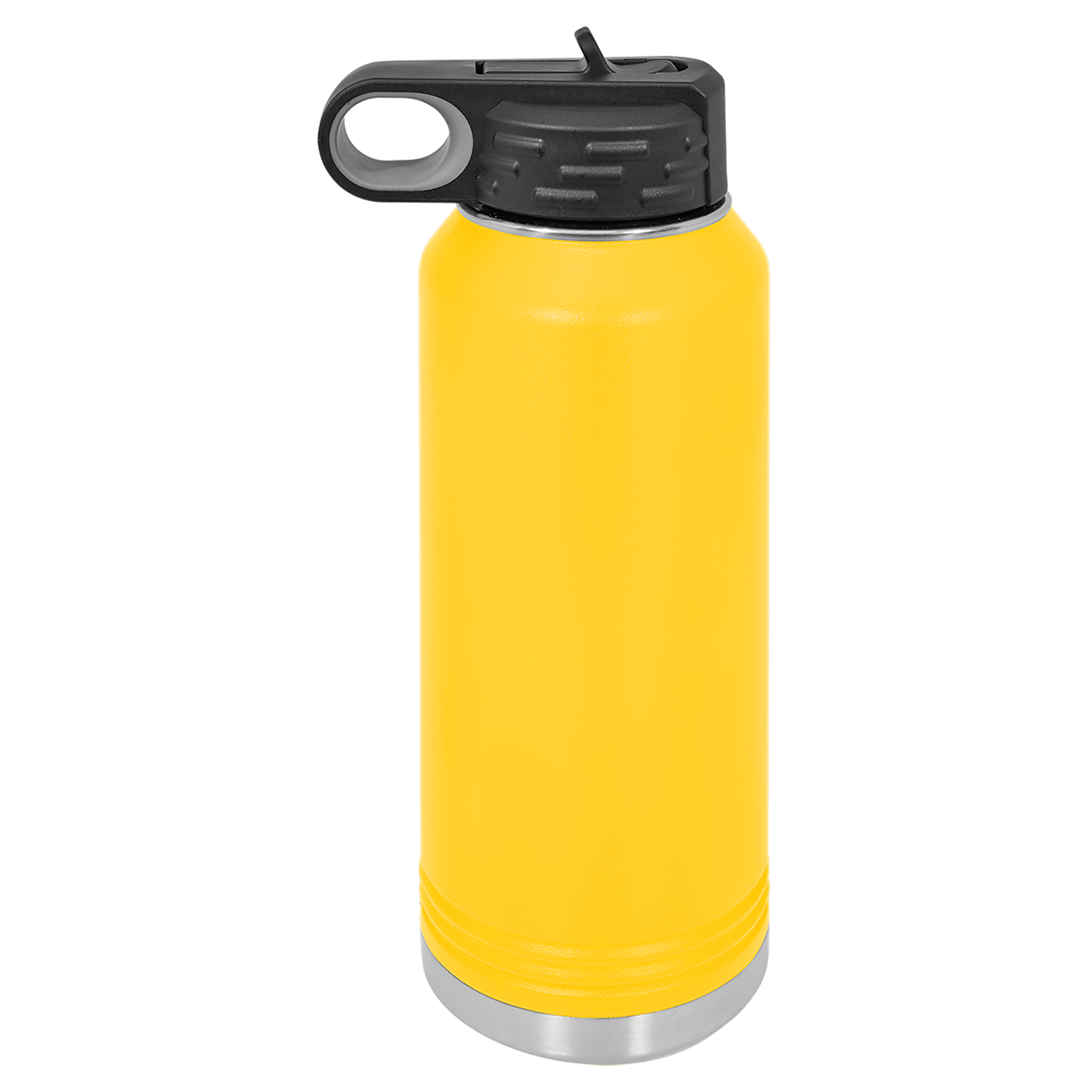 Yellow 32 oz. Powder Coated Water Bottle blank-preview