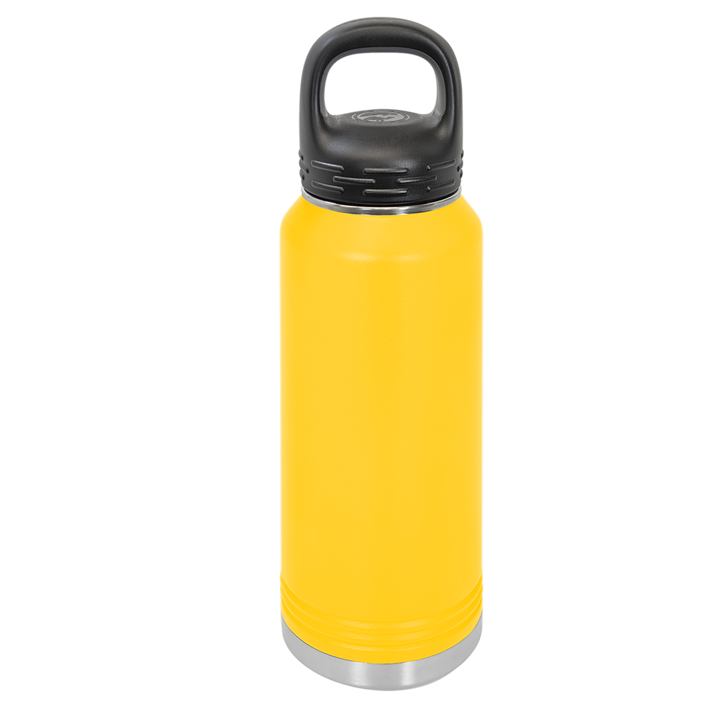Yellow 32 oz. Powder Coated Water Bottle