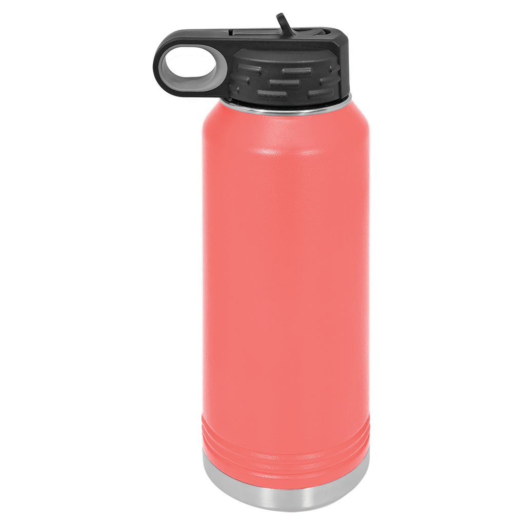 Coral 32 oz. Powder Coated Water Bottle blank-preview