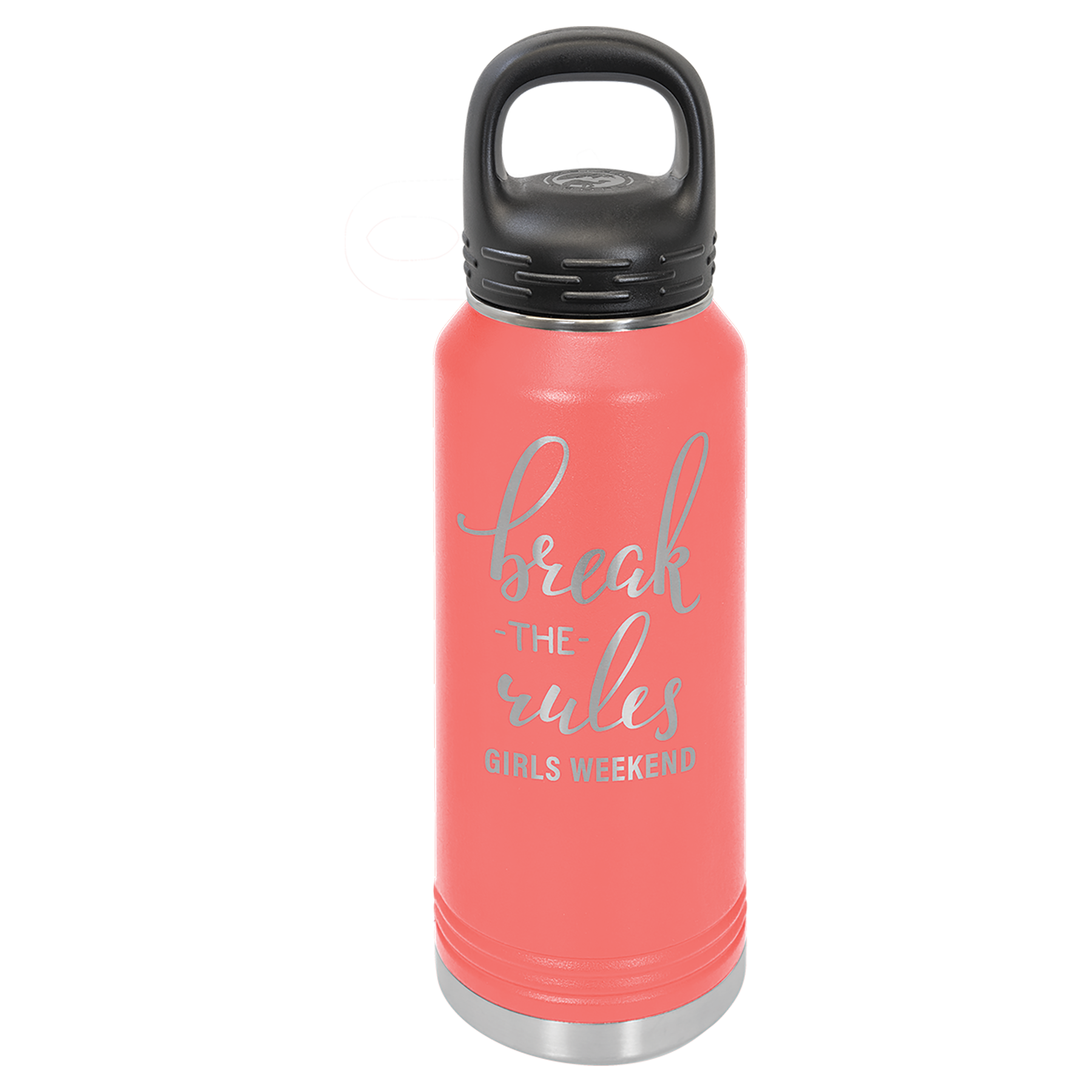 Coral 32 oz. Powder Coated Water Bottle