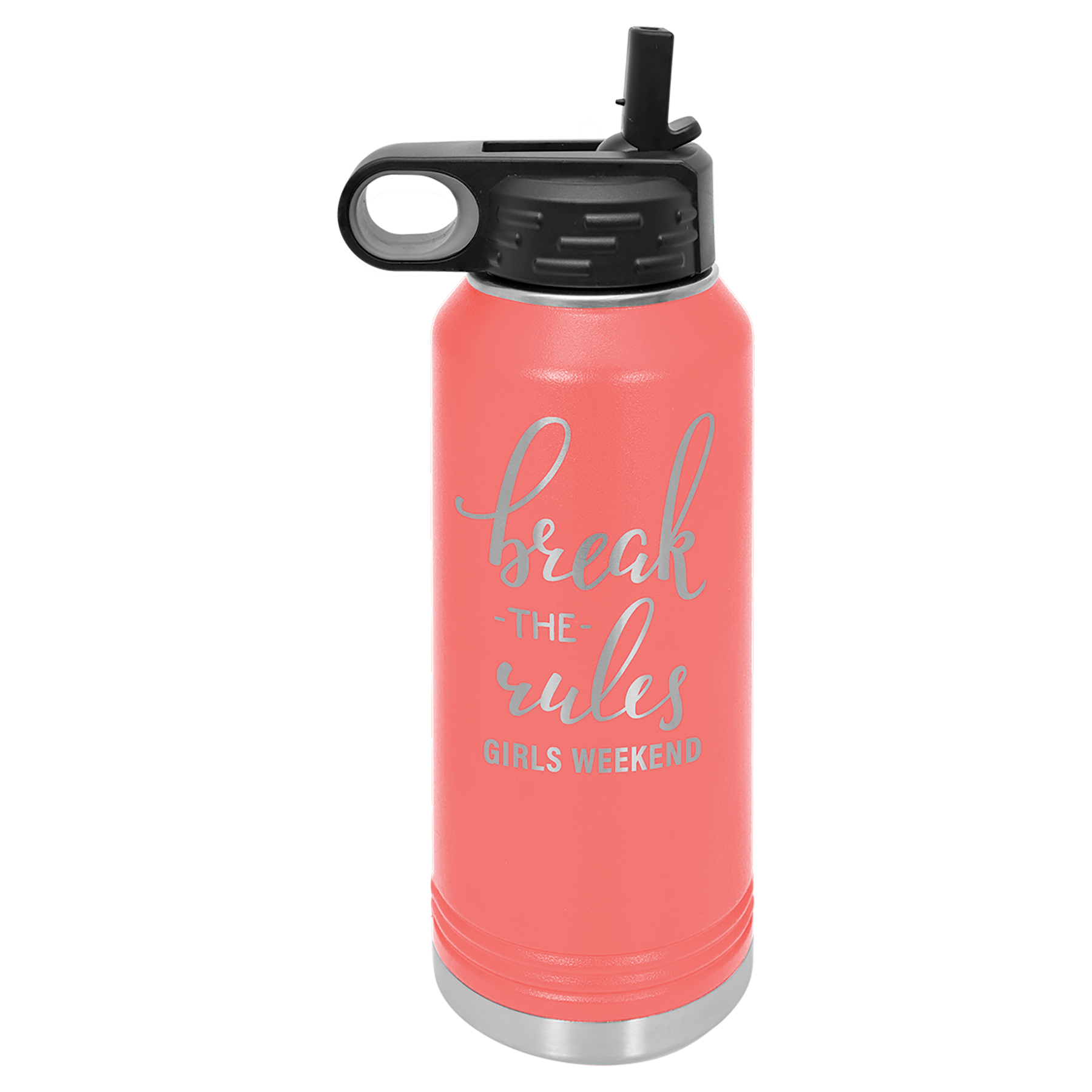 Coral 32 oz. Powder Coated Water Bottle