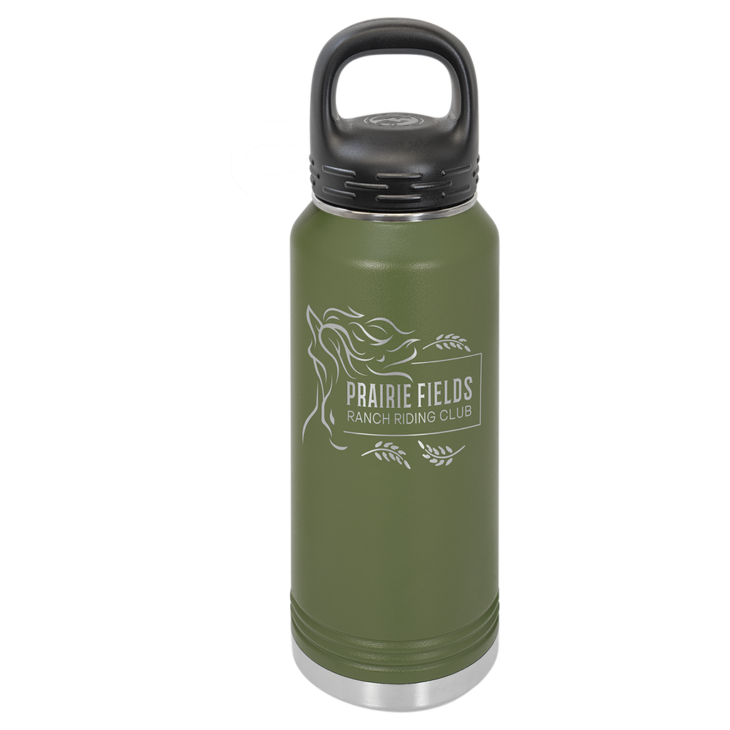 Olive Green 32 oz. Powder Coated Water Bottle