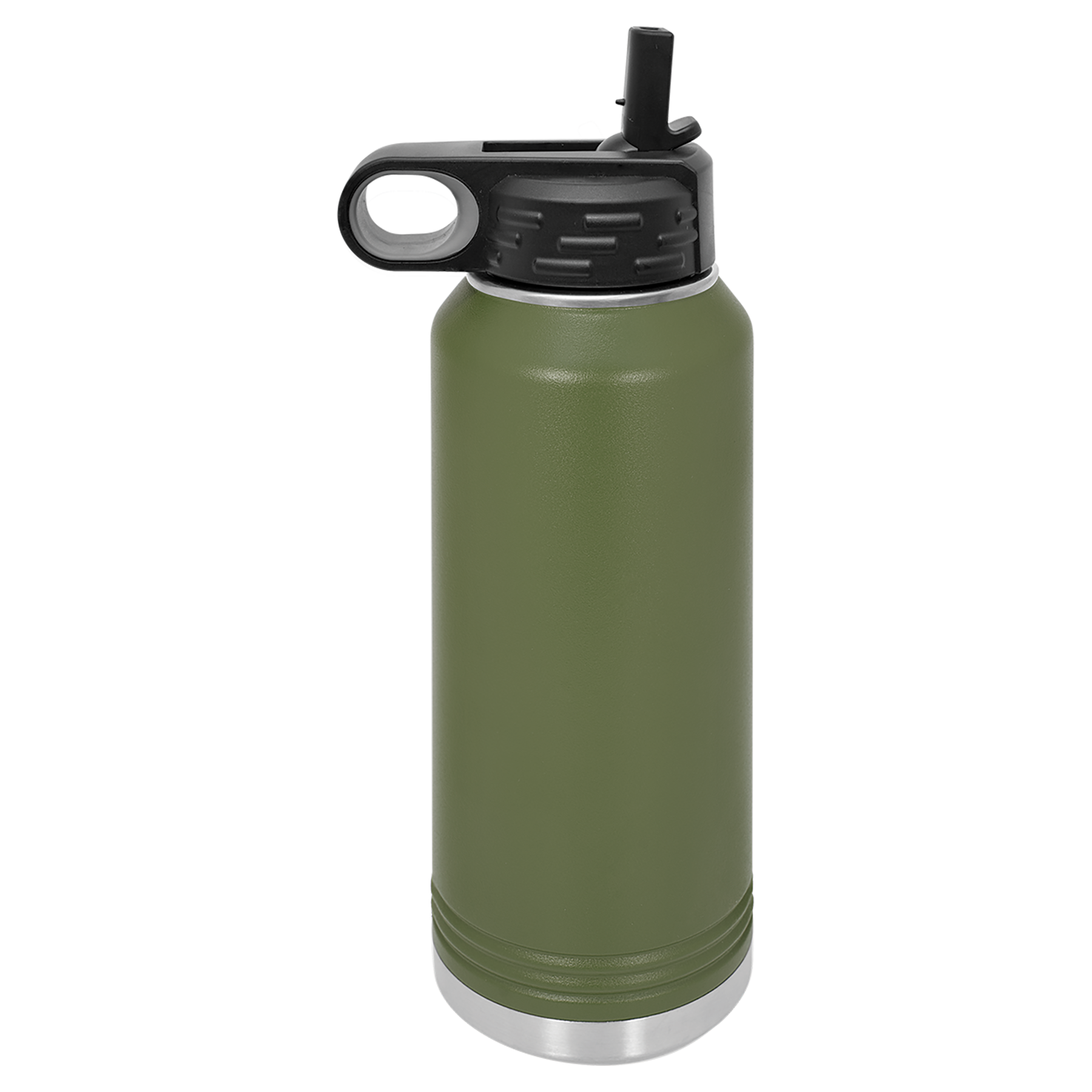 Olive Green 32 oz. Powder Coated Water Bottle