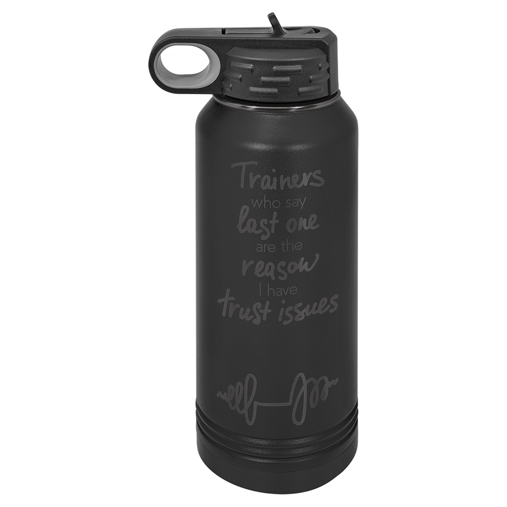32 oz. Black/Ghost Black ION-Plated Water Bottle