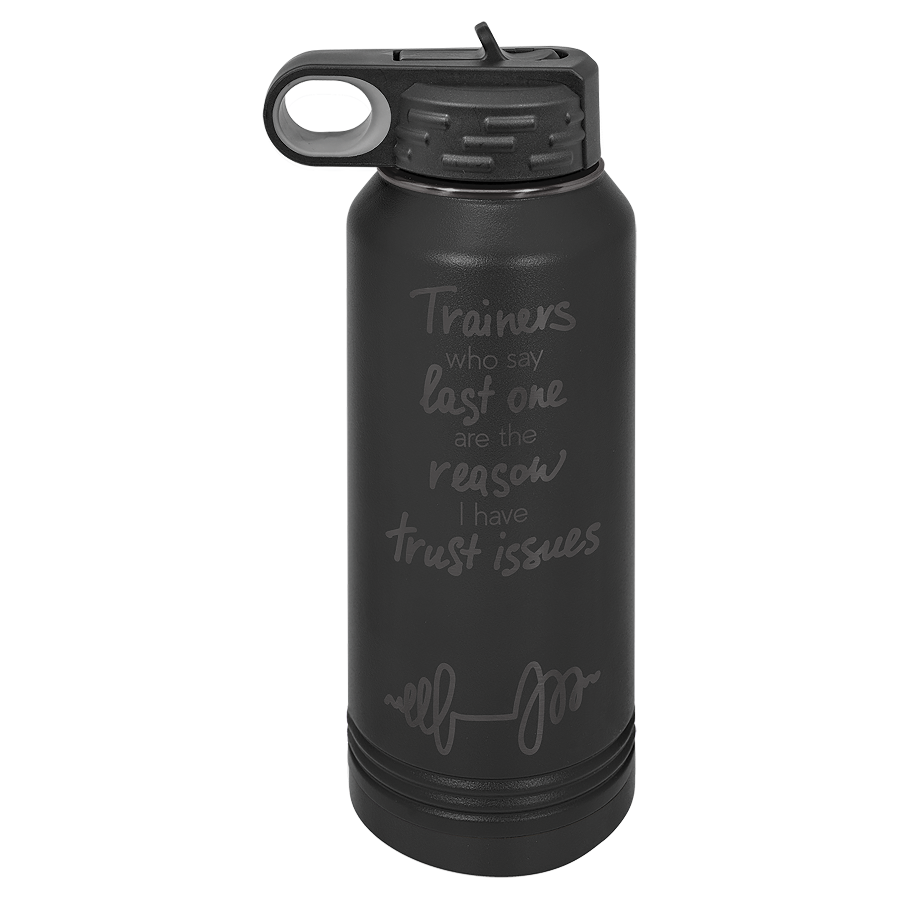 32 oz. Black/Ghost Black ION-Plated Water Bottle