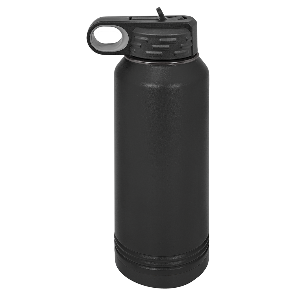 32 oz. Black/Ghost Black ION-Plated Water Bottle blank-preview