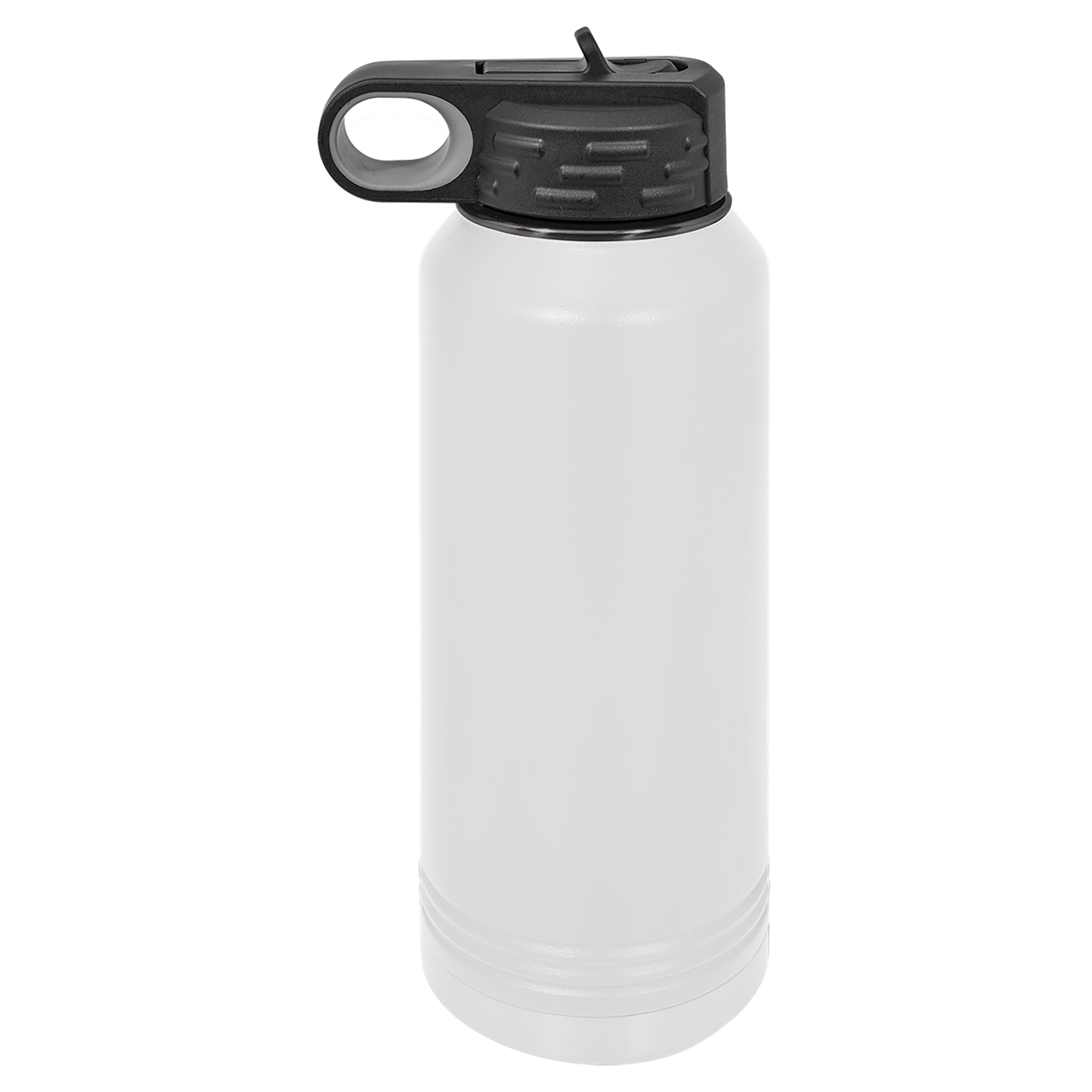 32 oz. White/Ghost Black ION-Plated Water Bottle blank-preview