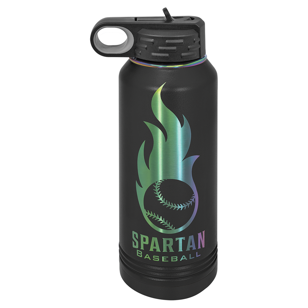 32 oz. Black/Prism ION-Plated Water Bottle