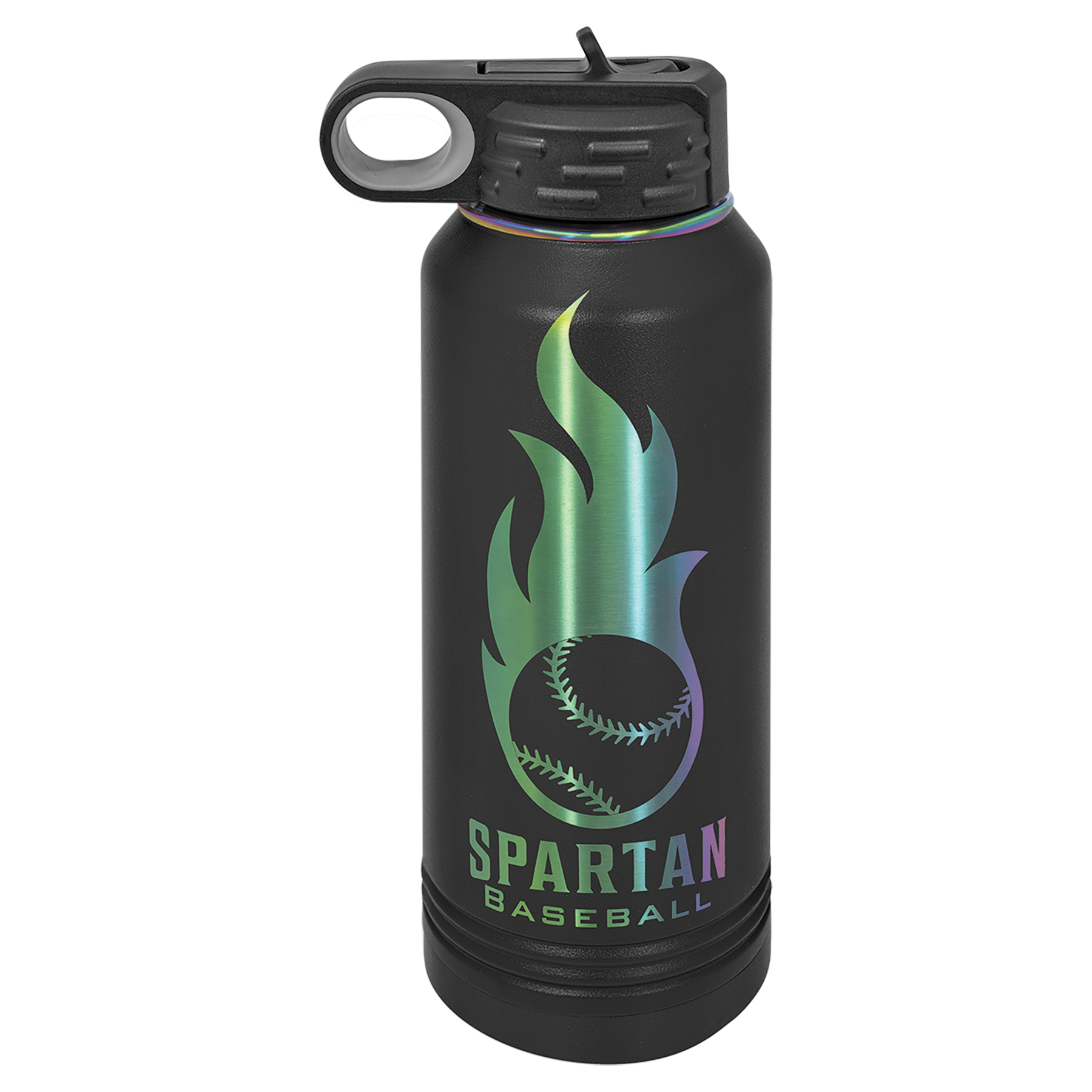 32 oz. Black/Prism ION-Plated Water Bottle