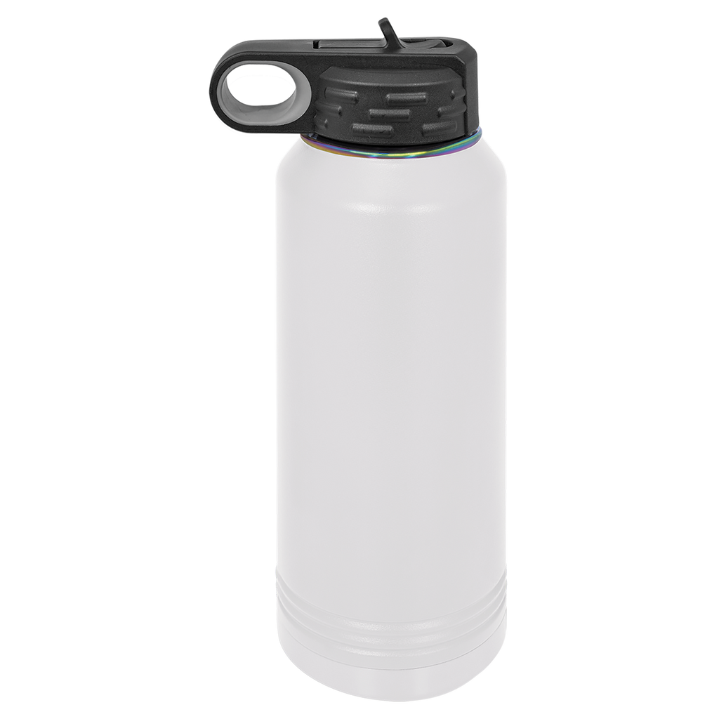 32 oz. White/Prism ION-Plated Water Bottle blank-preview
