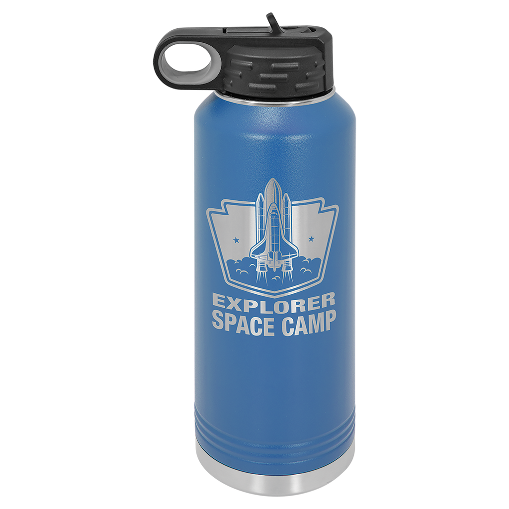 Royal Blue 40 oz. Powder Coated Water Bottle