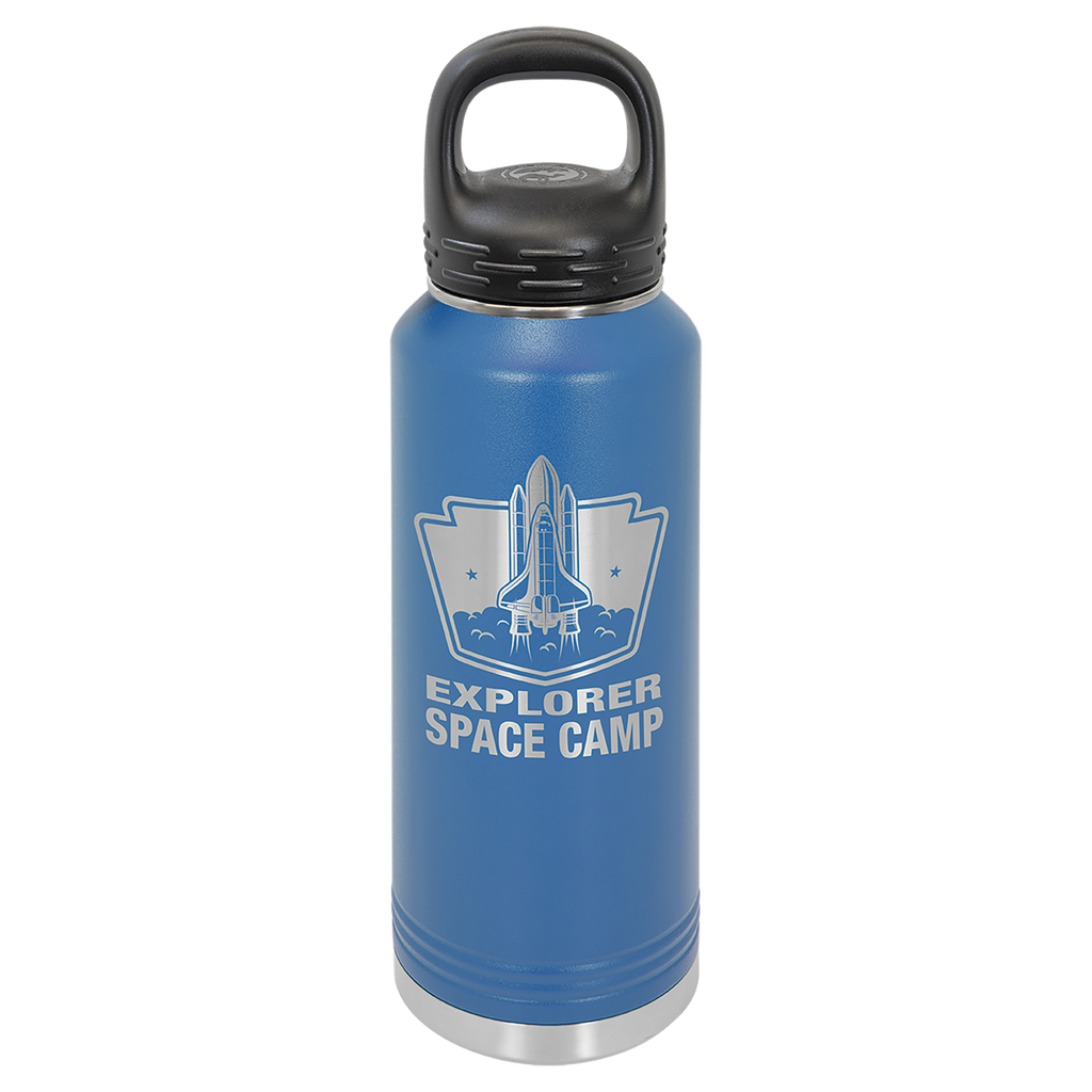 Royal Blue 40 oz. Powder Coated Water Bottle