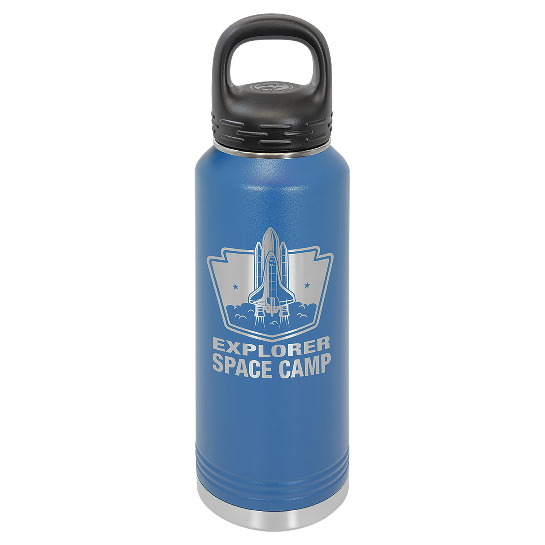 Royal Blue 40 oz. Powder Coated Water Bottle