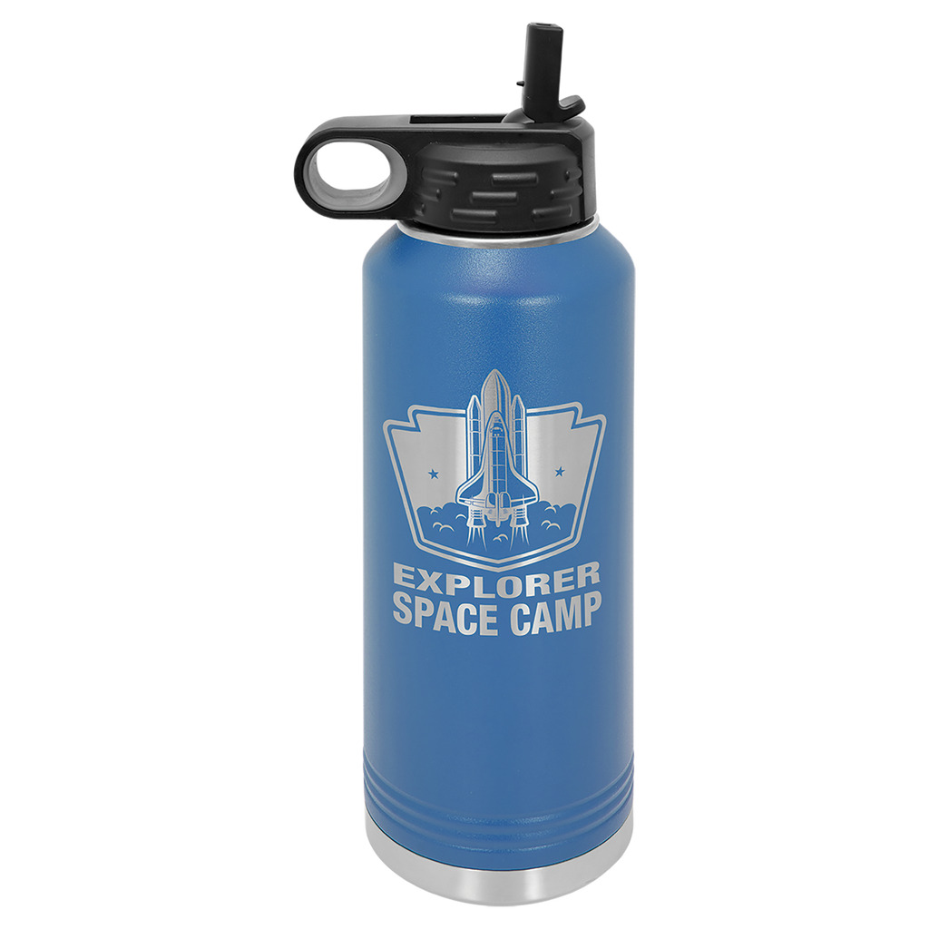 Royal Blue 40 oz. Powder Coated Water Bottle