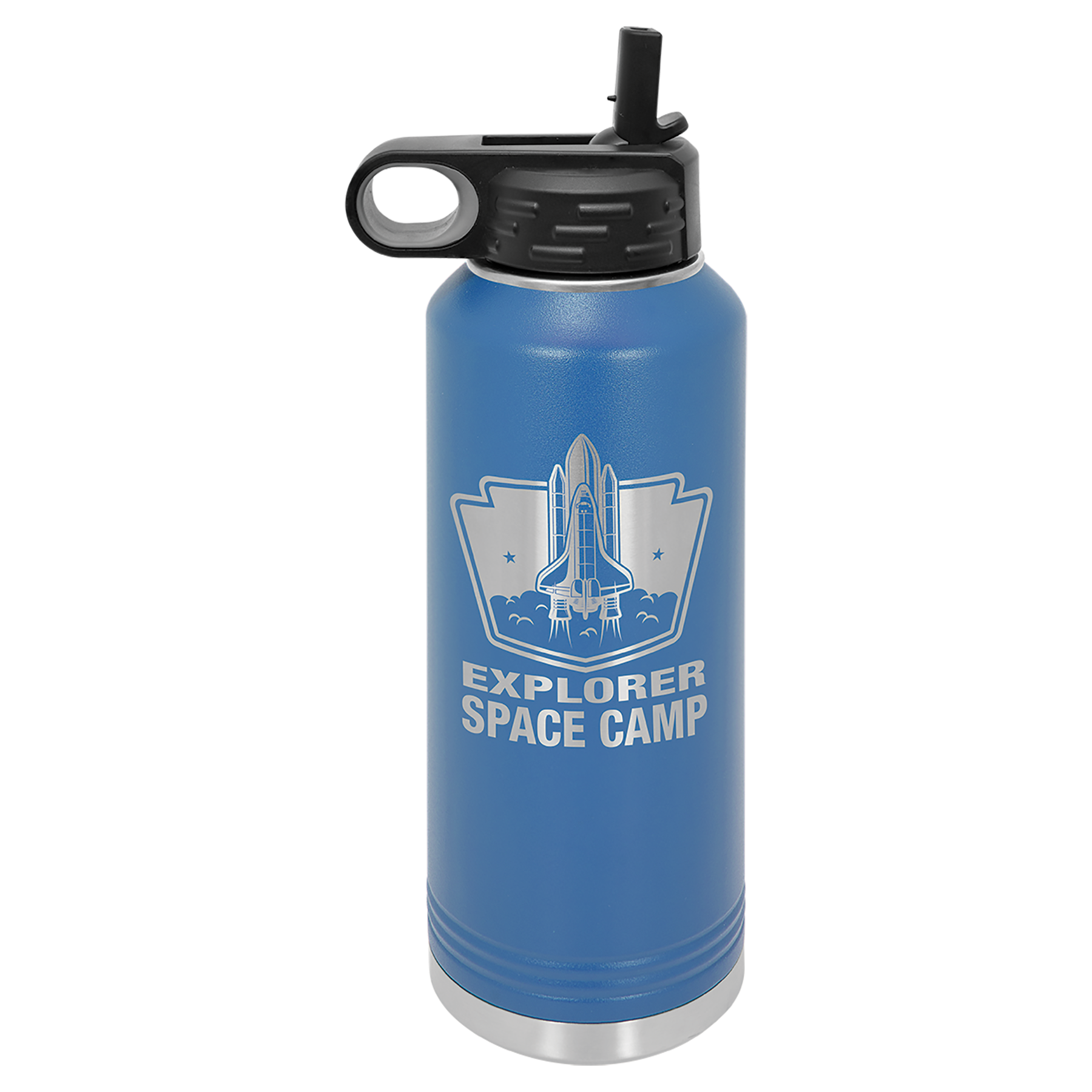 Royal Blue 40 oz. Powder Coated Water Bottle