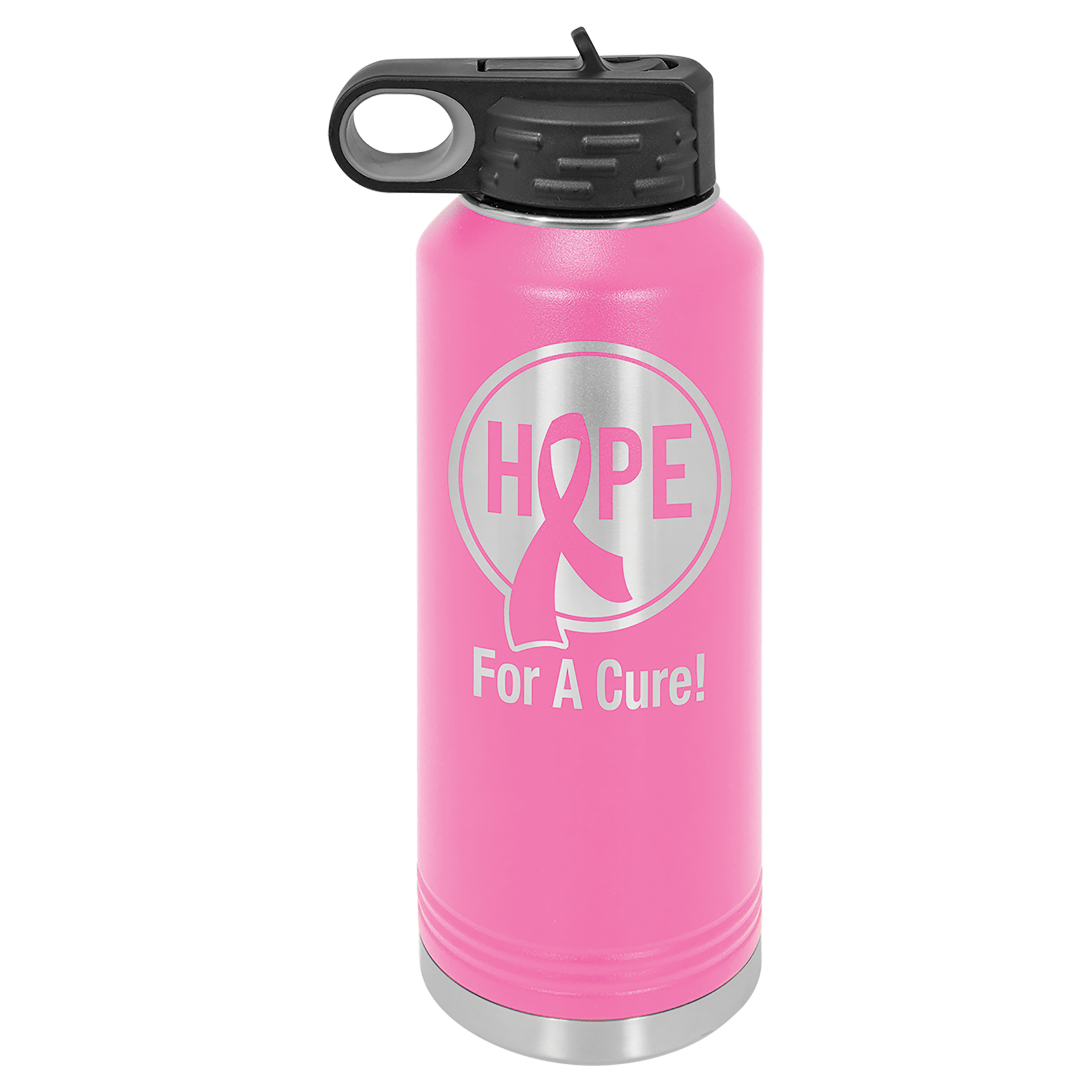 Pink 40 oz. Powder Coated Water Bottle