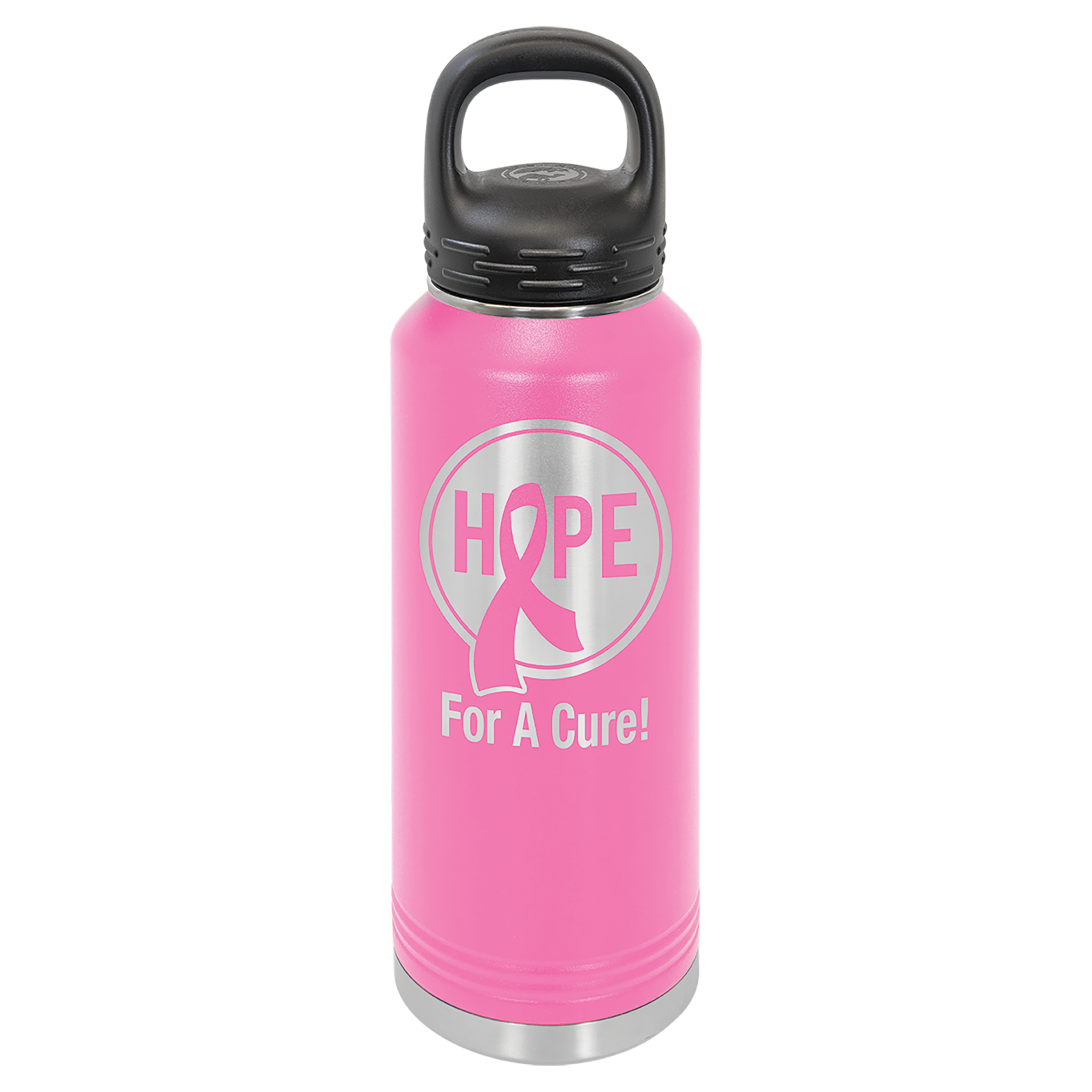 Pink 40 oz. Powder Coated Water Bottle