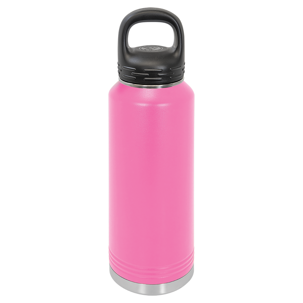 Pink 40 oz. Powder Coated Water Bottle