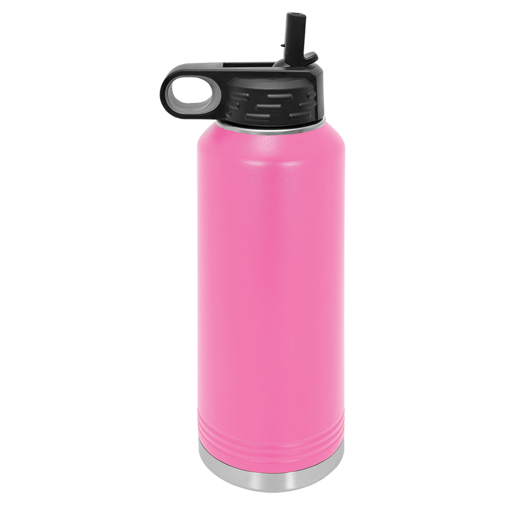 Pink 40 oz. Powder Coated Water Bottle