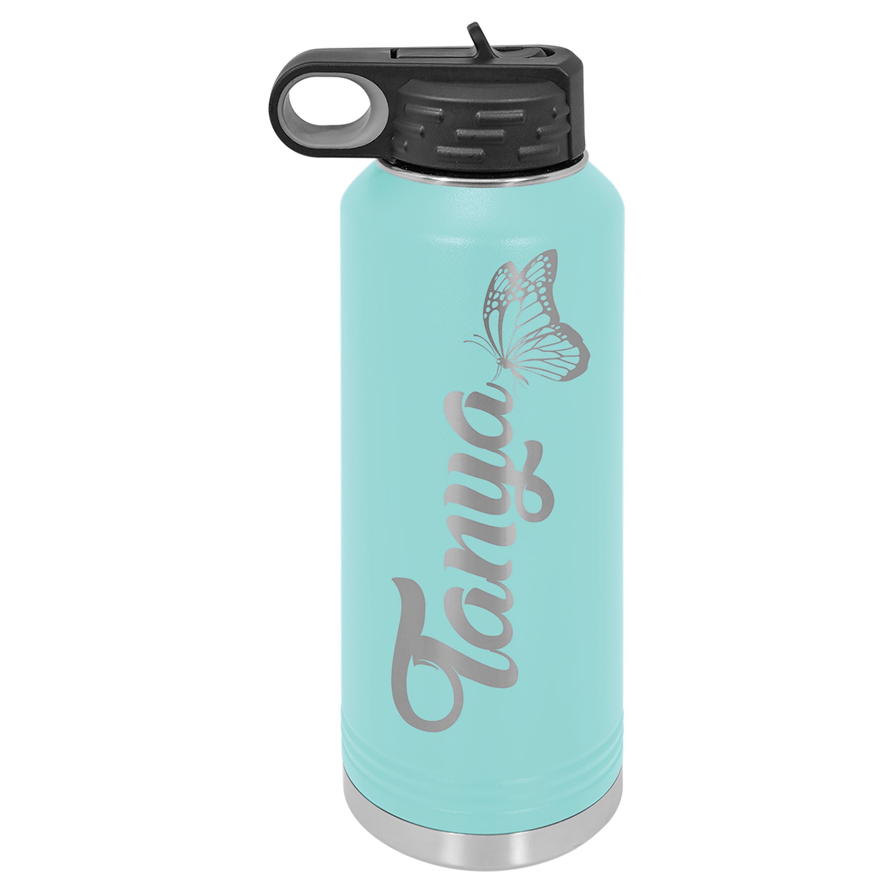 Teal 40 oz. Powder Coated Water Bottle
