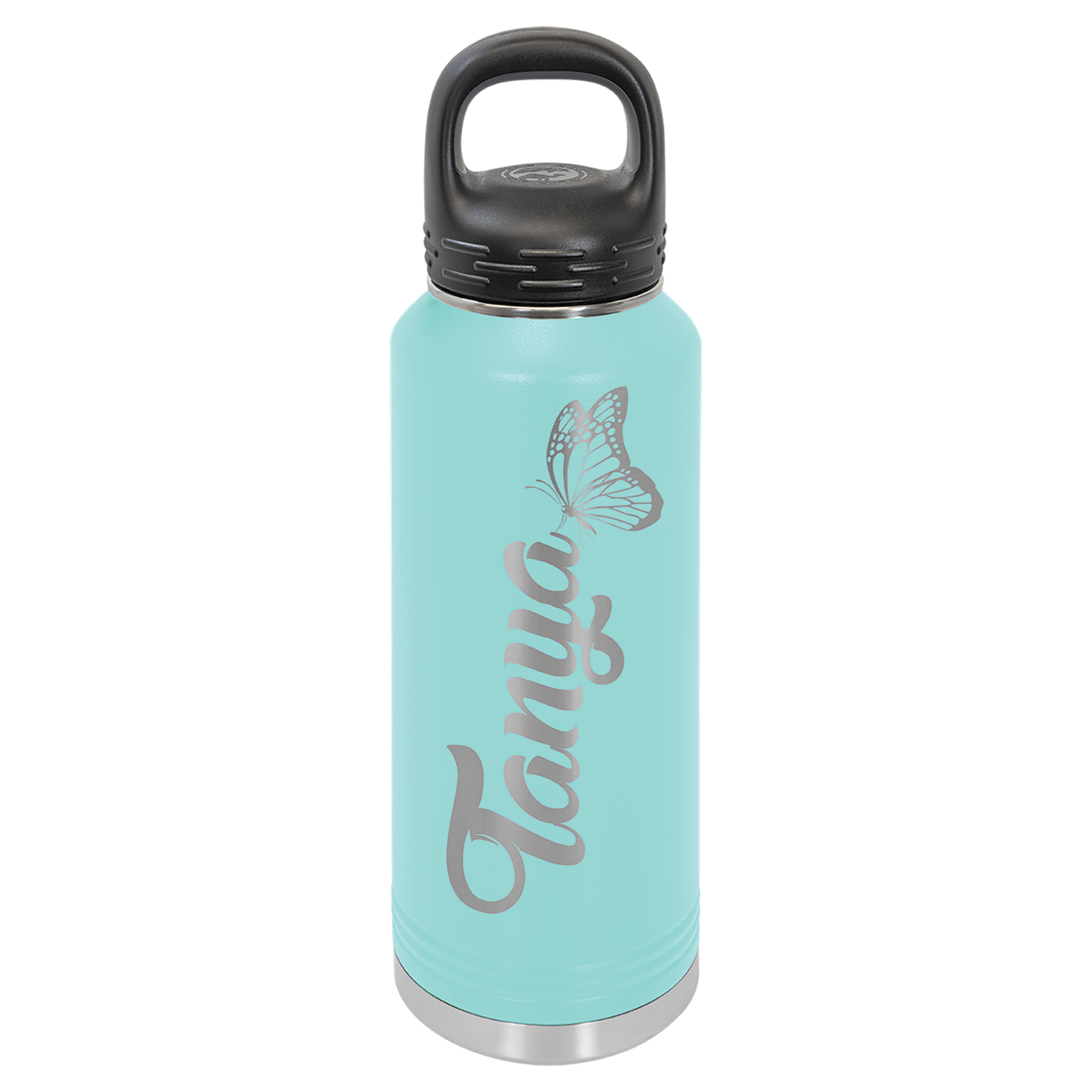 Teal 40 oz. Powder Coated Water Bottle
