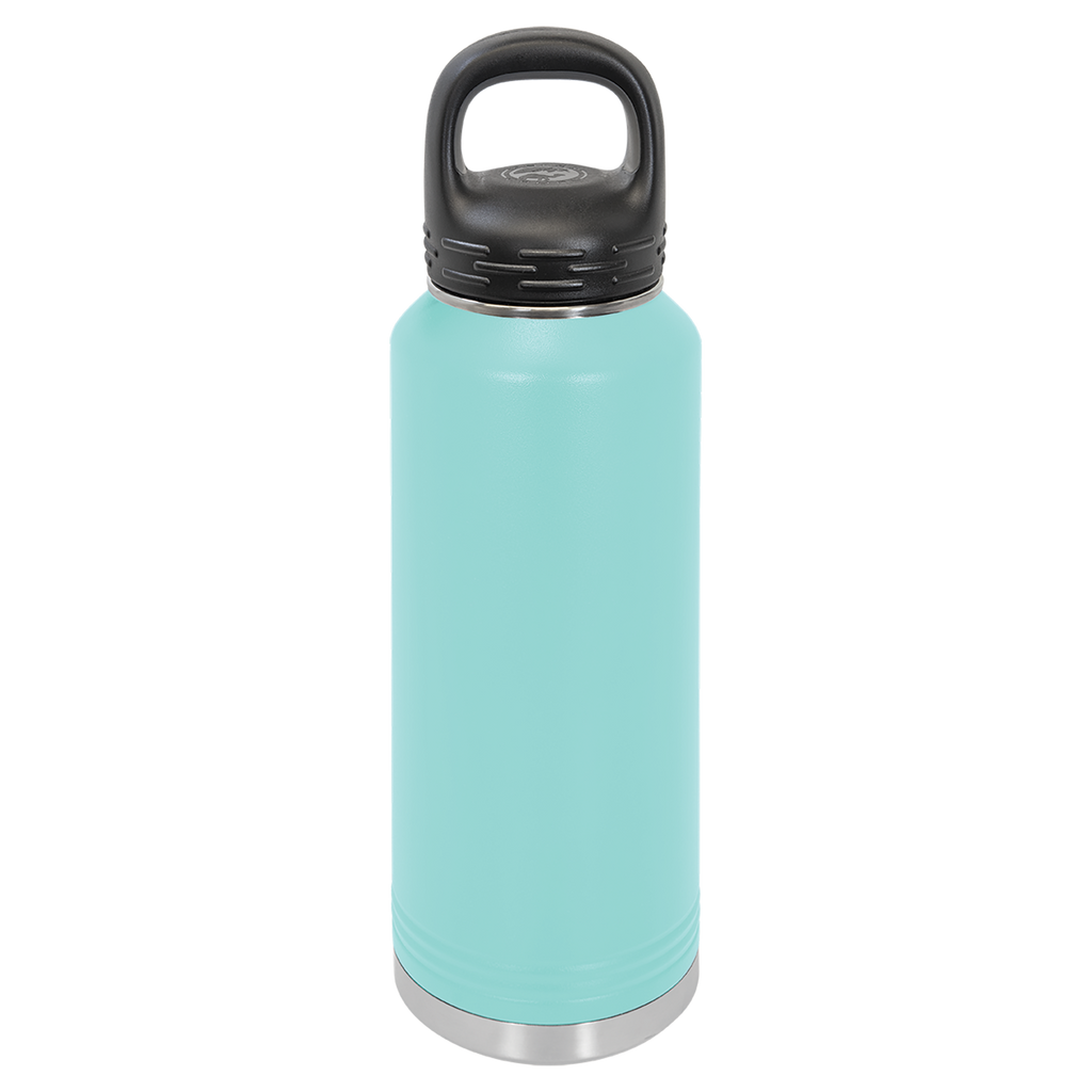 Teal 40 oz. Powder Coated Water Bottle
