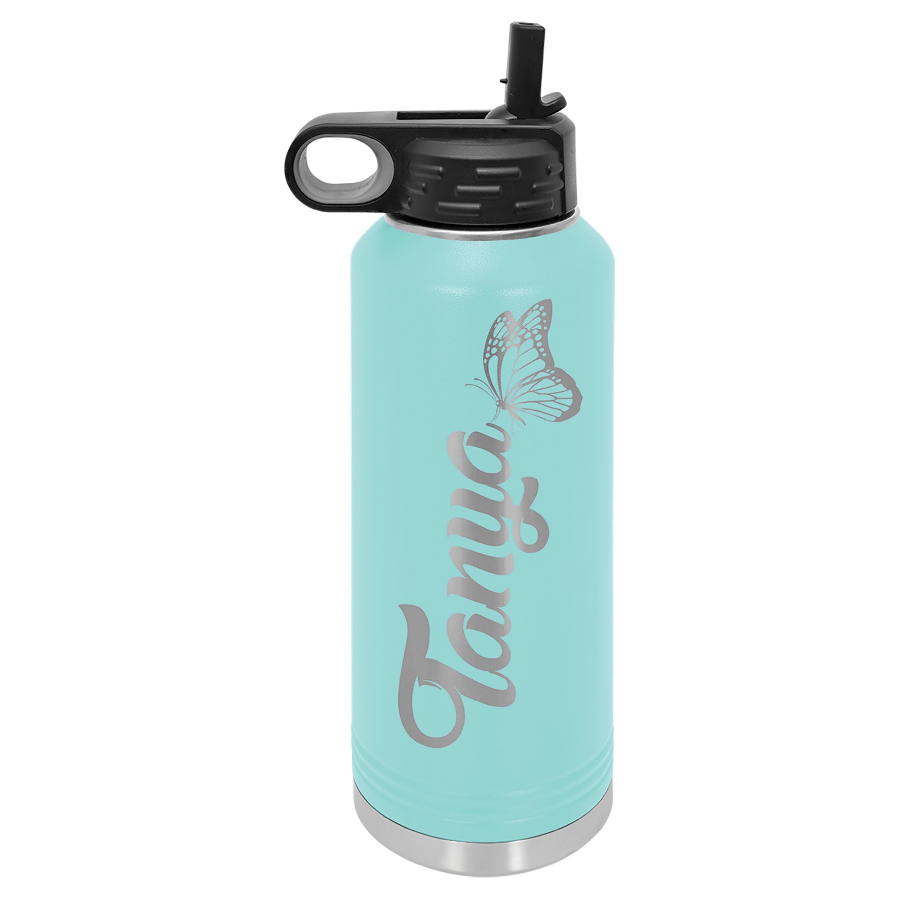 Teal 40 oz. Powder Coated Water Bottle