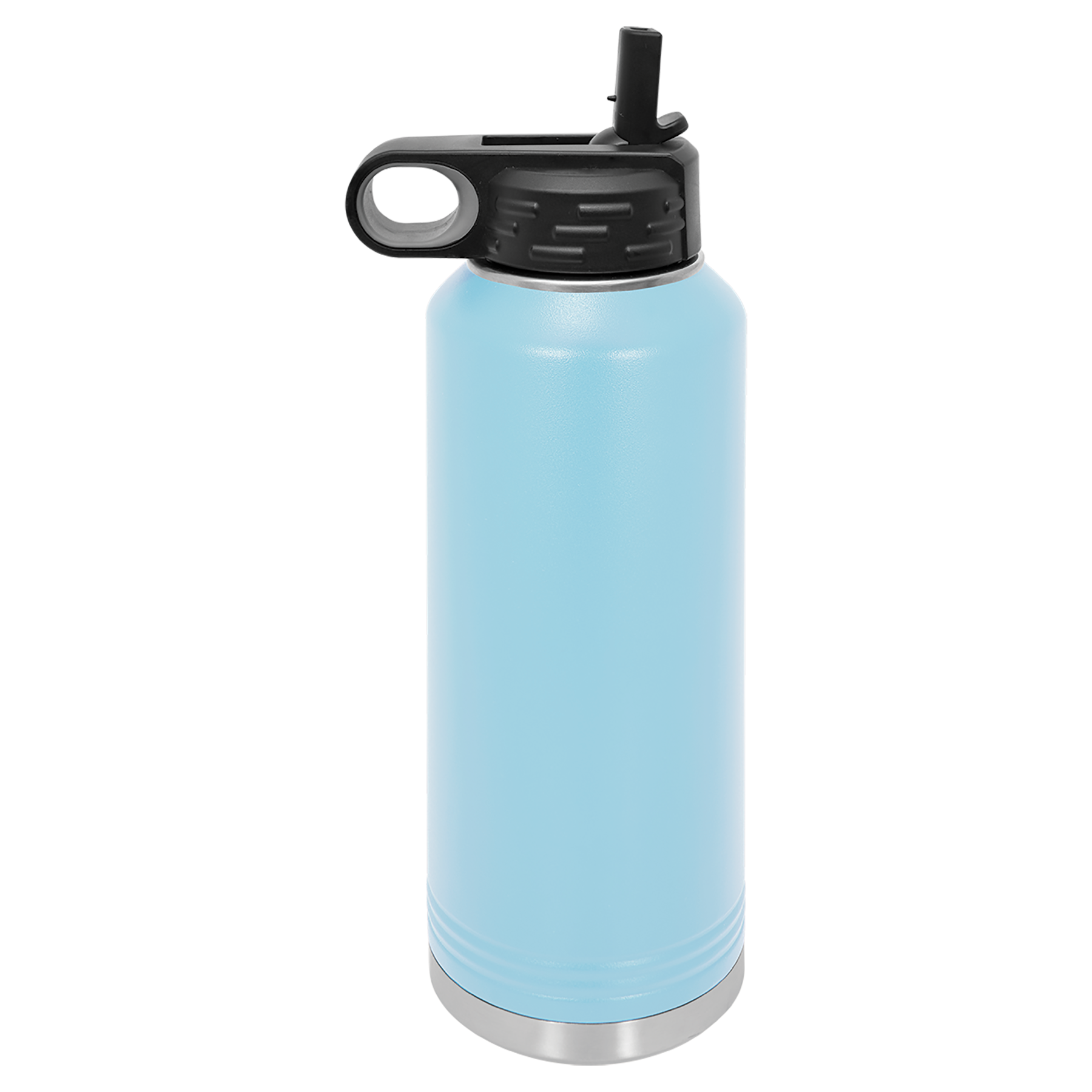 Light Blue 40 oz. Powder Coated Water Bottle