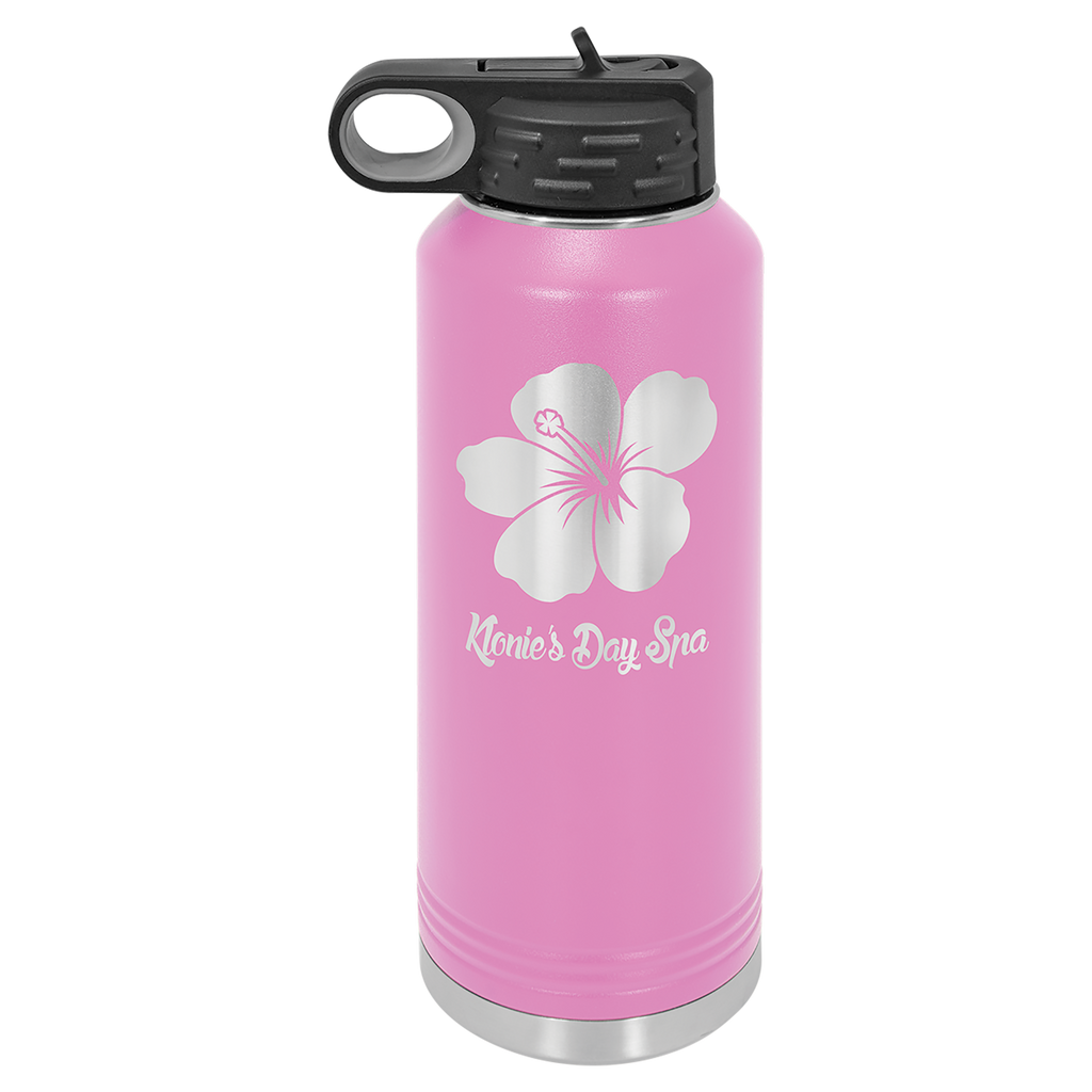 Light Purple 40 oz. Powder Coated Water Bottle