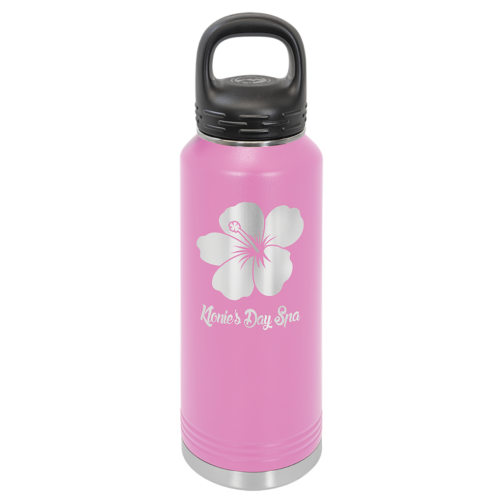 Light Purple 40 oz. Powder Coated Water Bottle