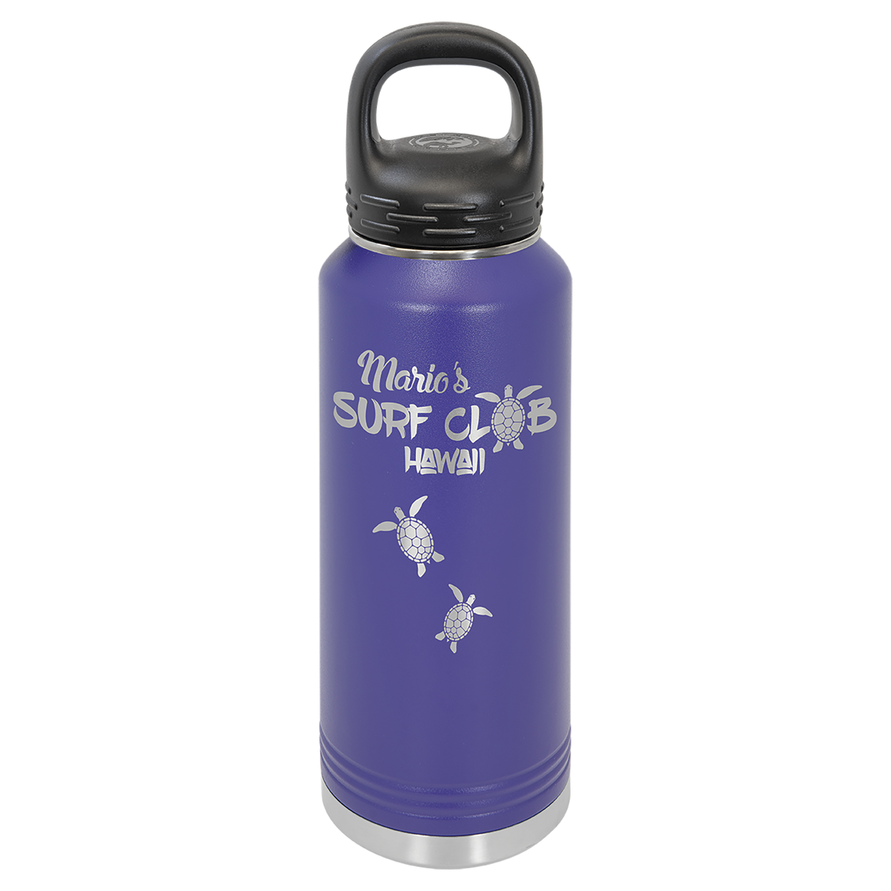 Purple 40 oz. Powder Coated Water Bottle