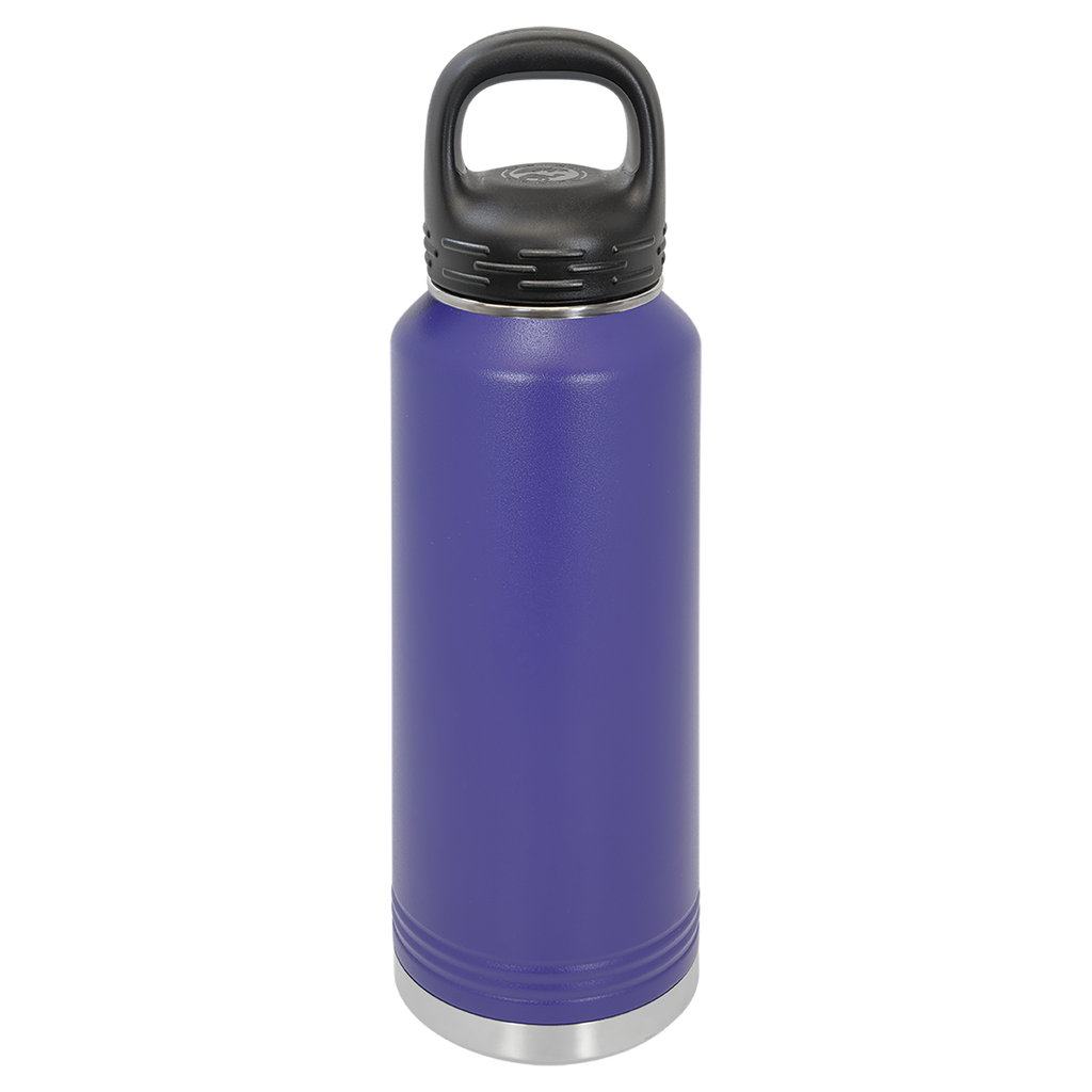 Purple 40 oz. Powder Coated Water Bottle