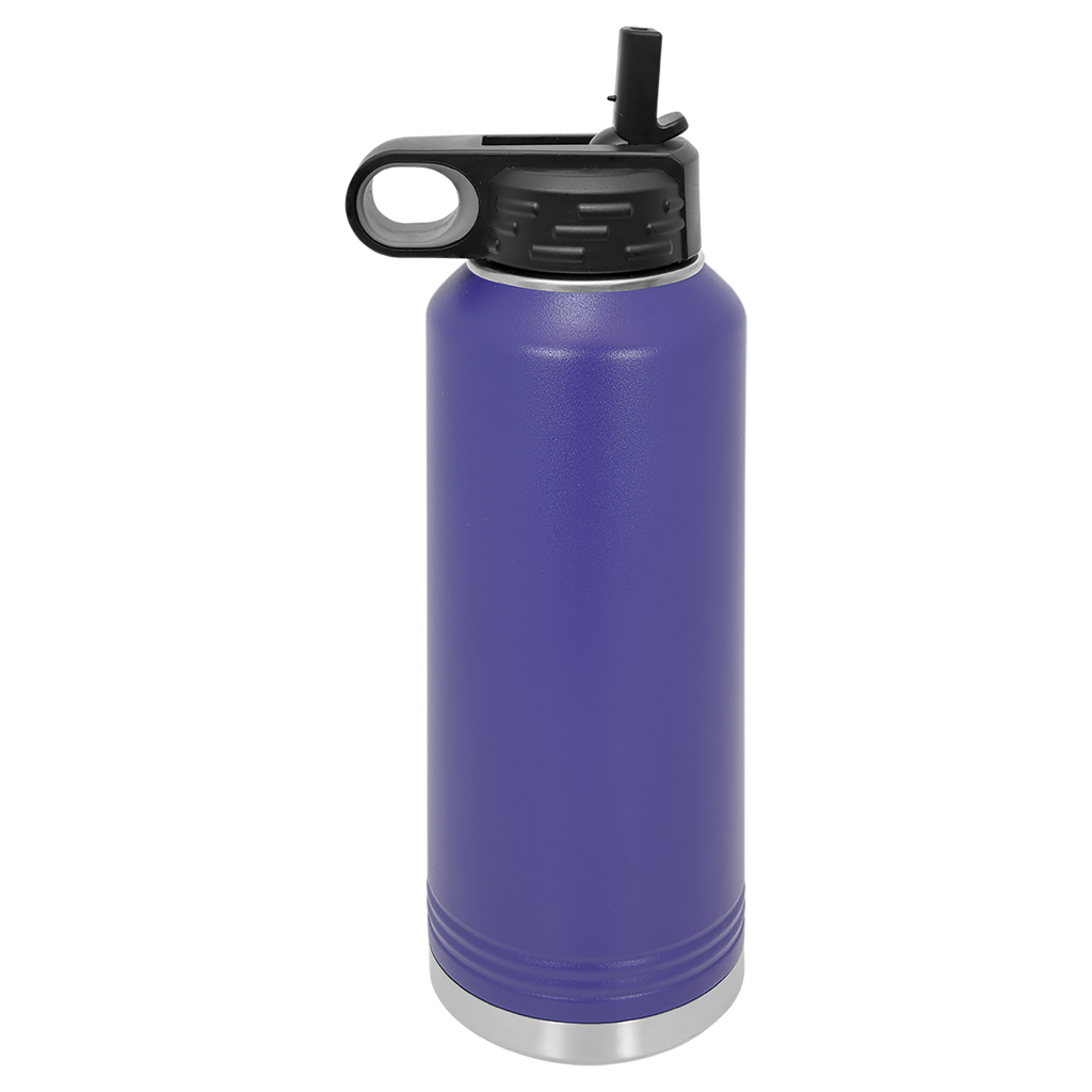 Purple 40 oz. Powder Coated Water Bottle