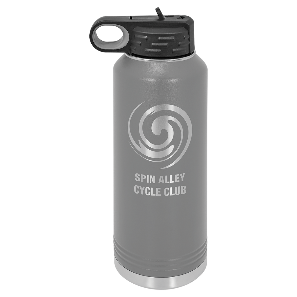 Dark Gray 40 oz. Powder Coated Water Bottle