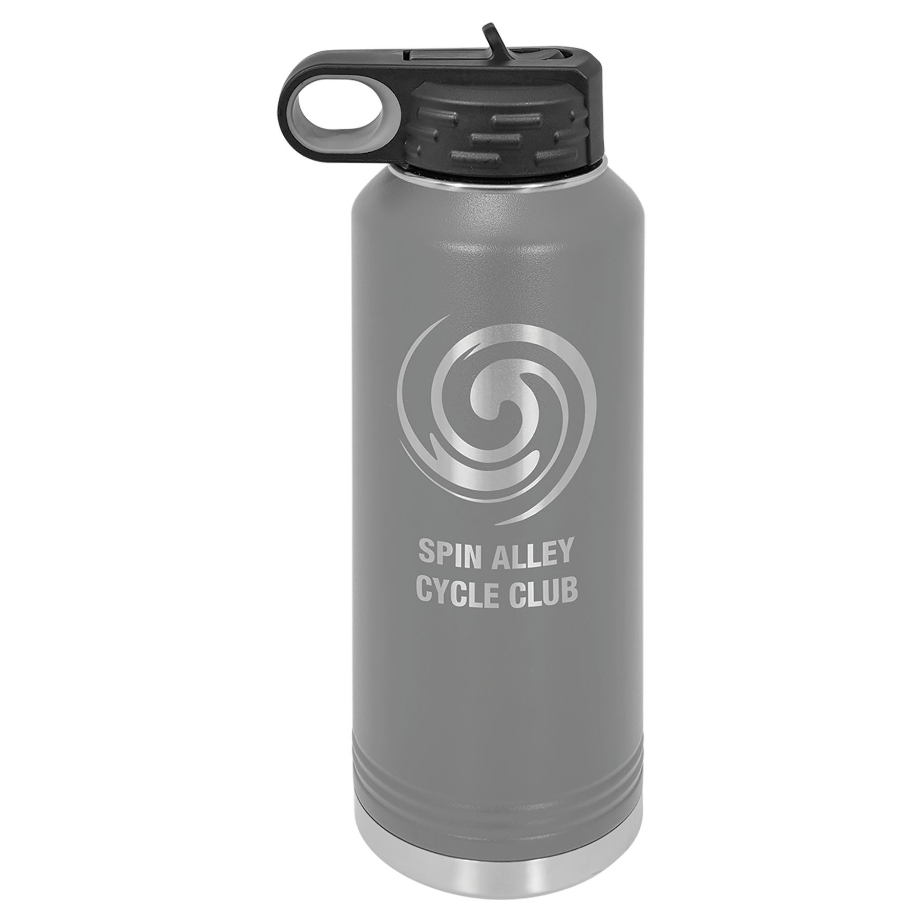 Dark Gray 40 oz. Powder Coated Water Bottle