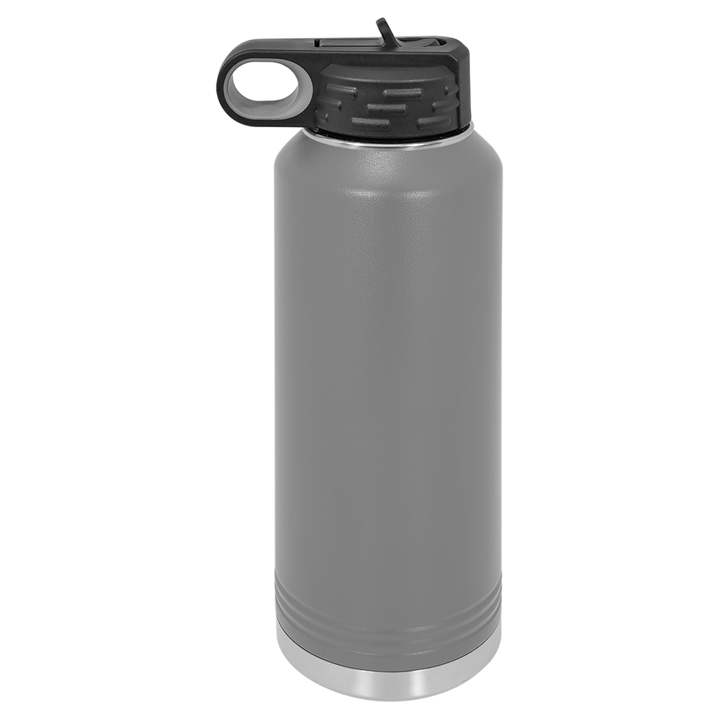 Dark Gray 40 oz. Powder Coated Water Bottle blank-preview