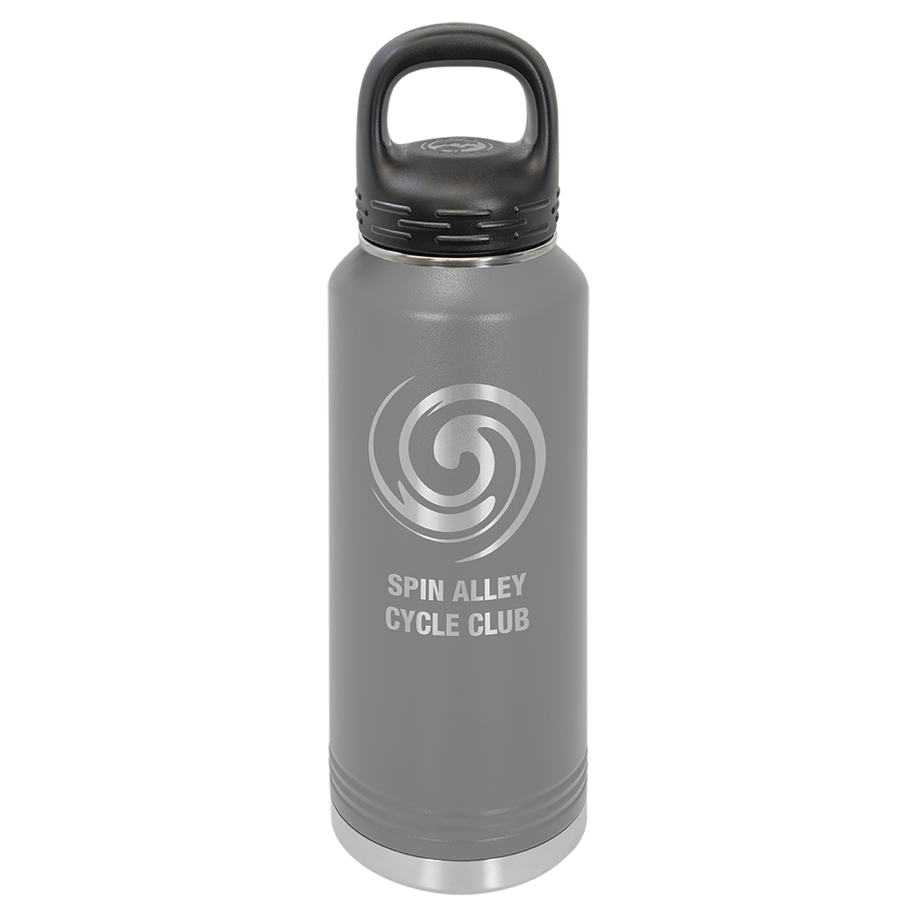 Dark Gray 40 oz. Powder Coated Water Bottle
