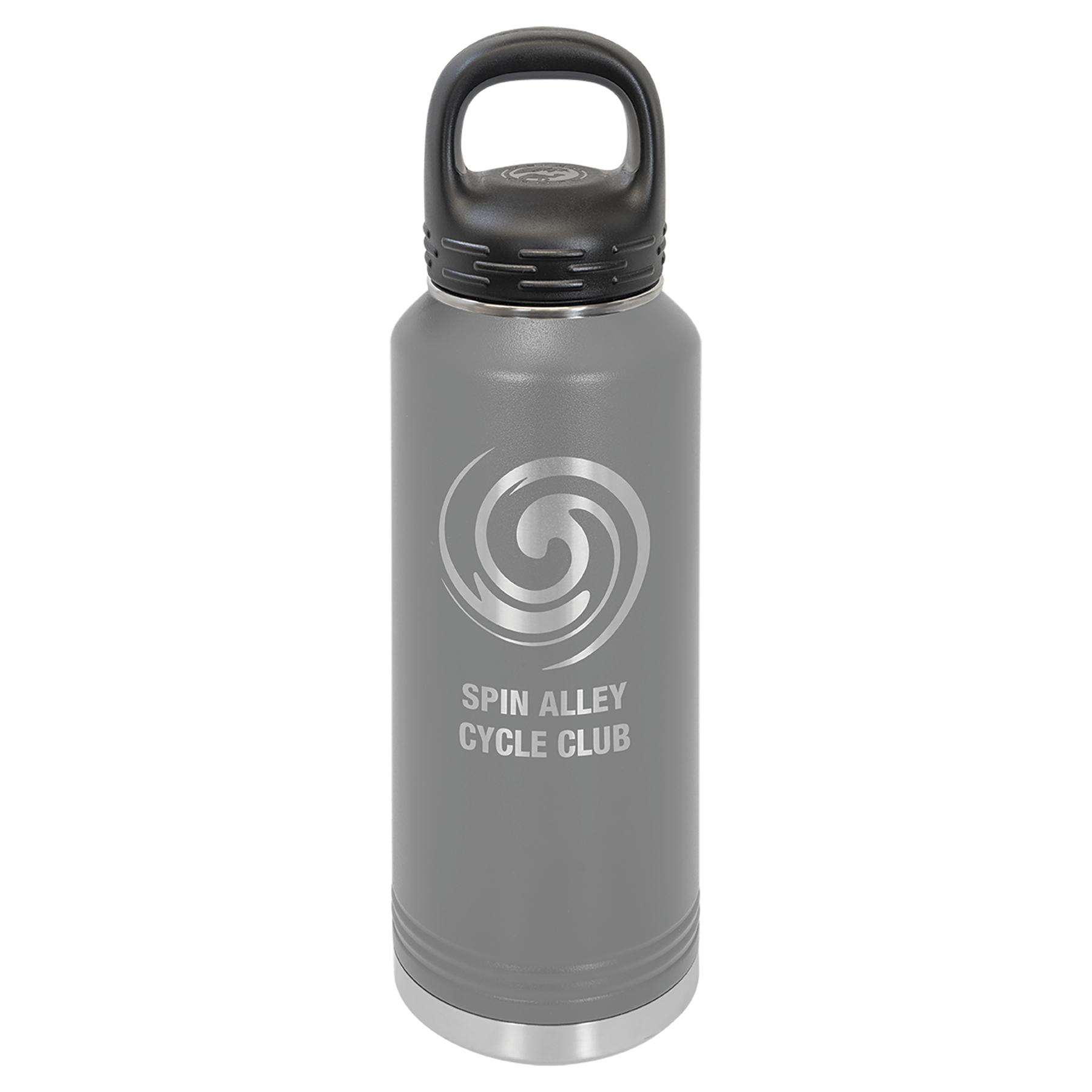 Dark Gray 40 oz. Powder Coated Water Bottle