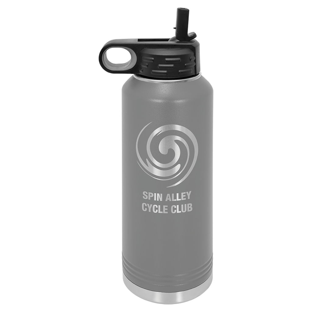 Dark Gray 40 oz. Powder Coated Water Bottle