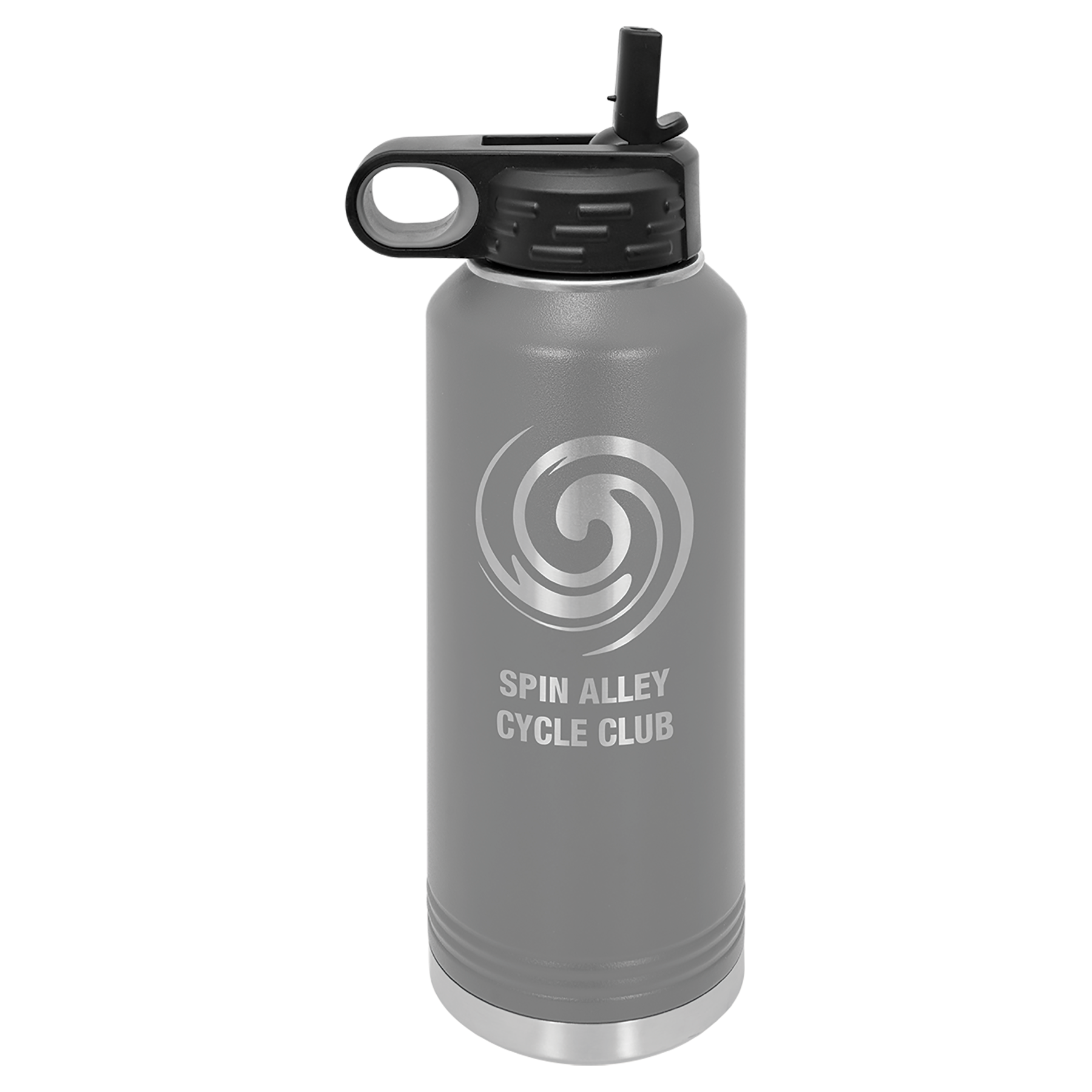 Dark Gray 40 oz. Powder Coated Water Bottle