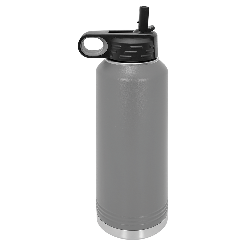 Dark Gray 40 oz. Powder Coated Water Bottle