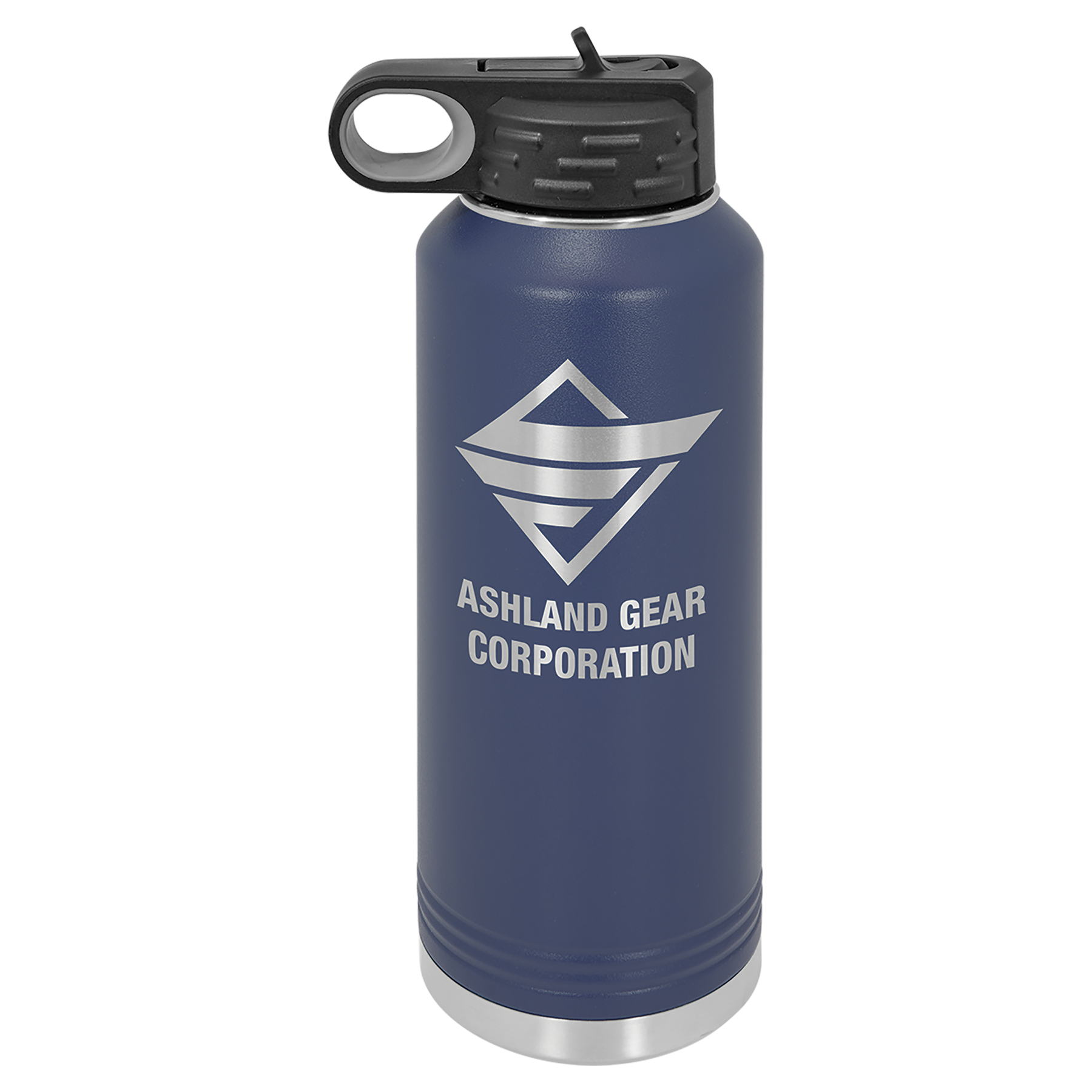Navy Blue 40 oz. Powder Coated Water Bottle