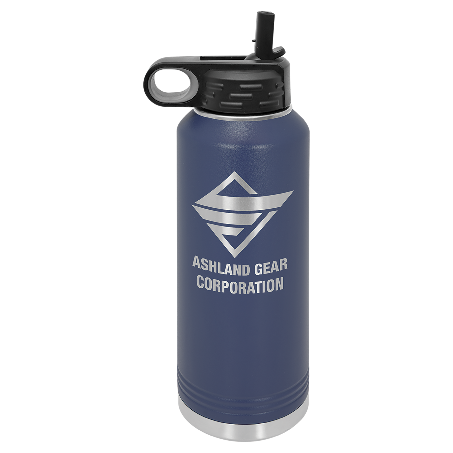 Navy Blue 40 oz. Powder Coated Water Bottle