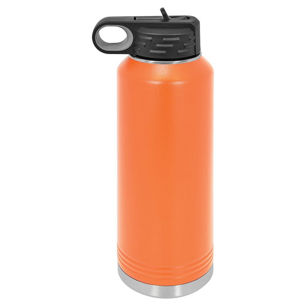Orange 40 oz. Powder Coated Water Bottle blank-preview