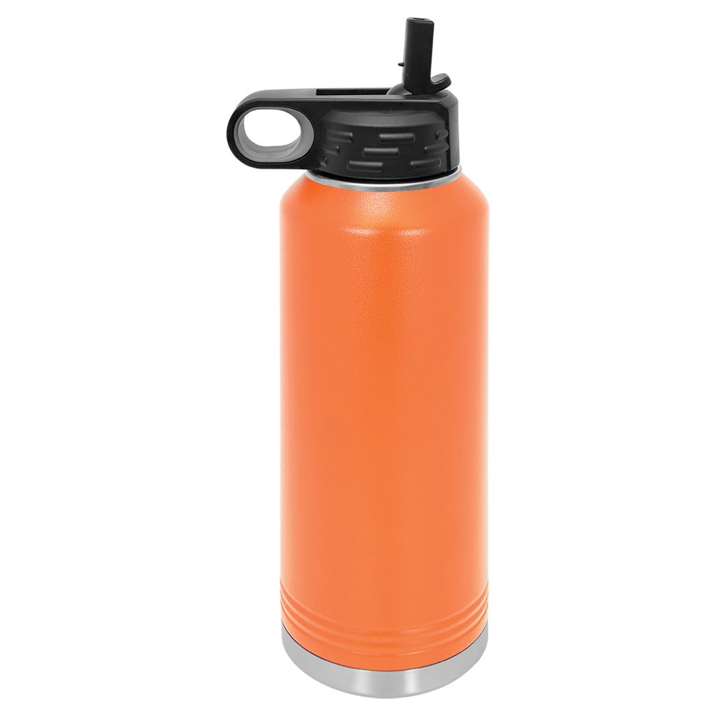 Orange 40 oz. Powder Coated Water Bottle