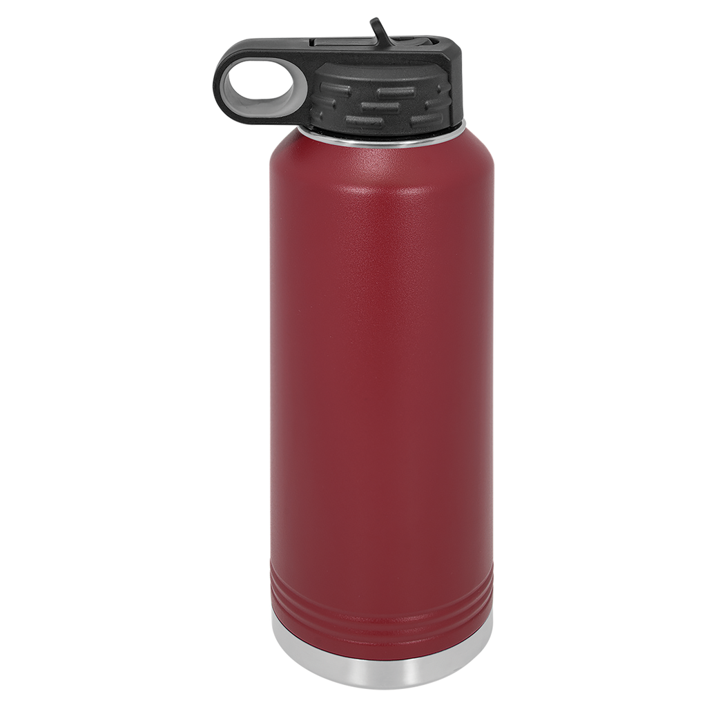 Maroon 40 oz. Powder Coated Water Bottle blank-preview