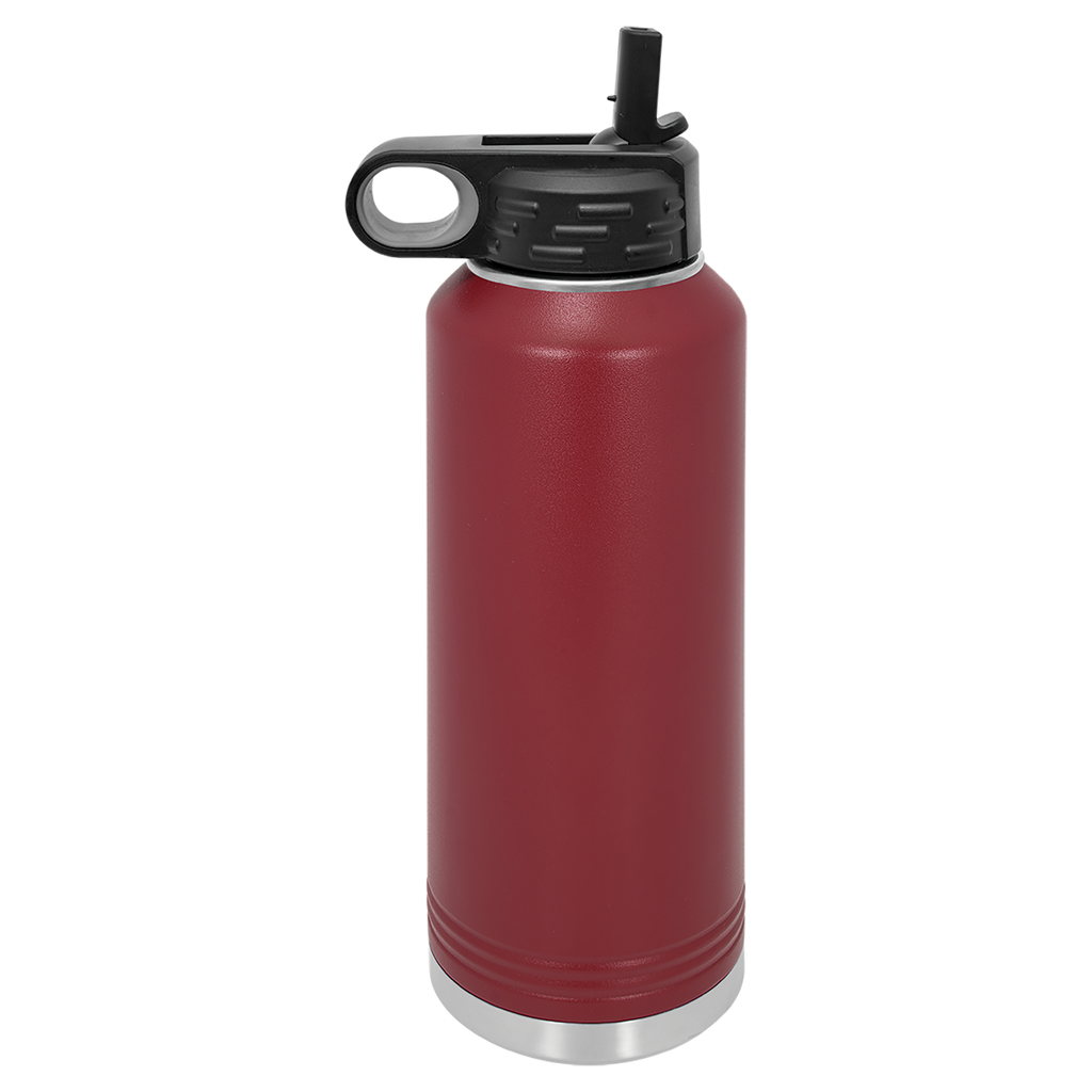 Maroon 40 oz. Powder Coated Water Bottle